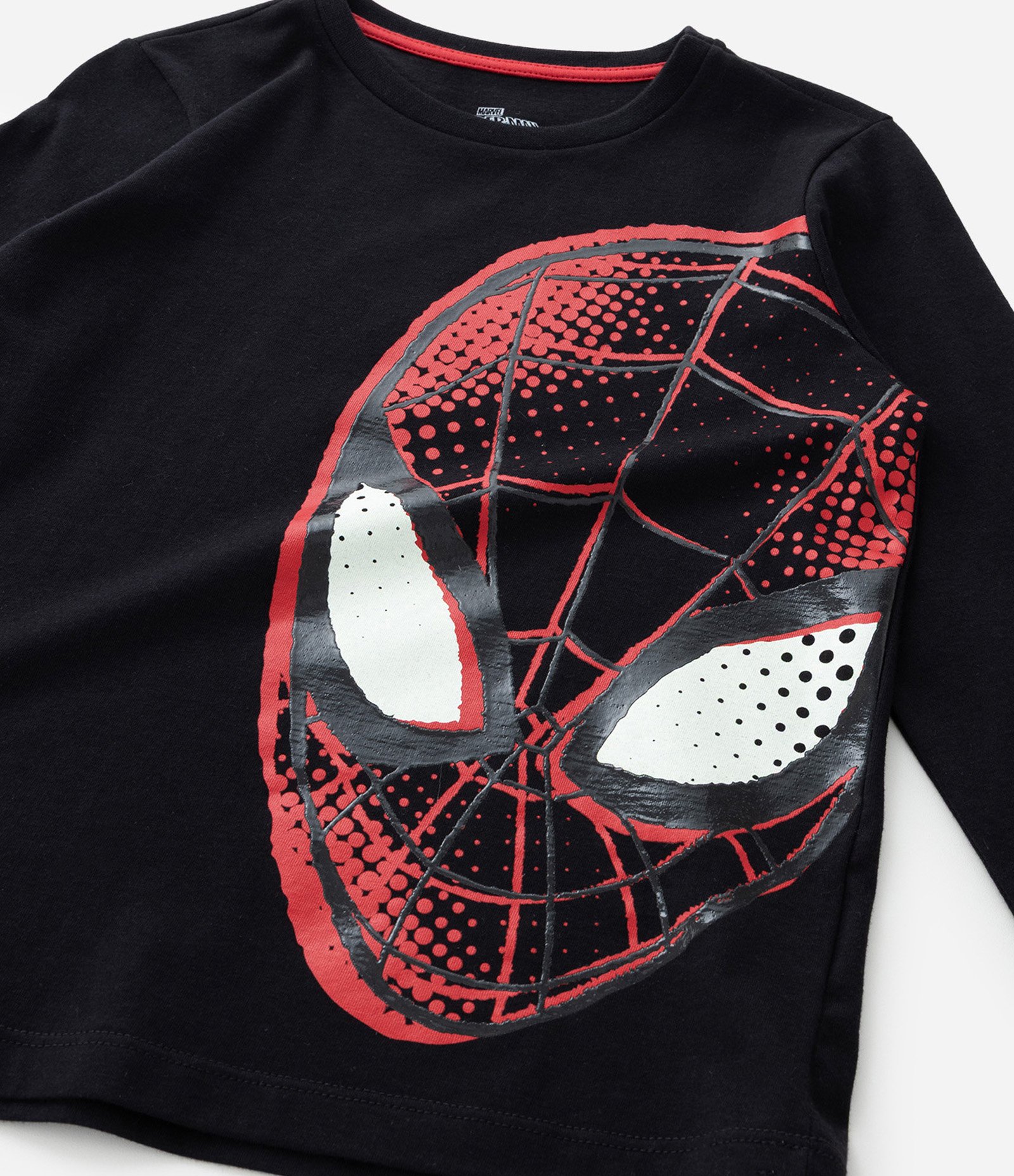 Pijama Infantil Longo com Estampa do Homem Aranha Brilha no Escuro- Tam 3 ao 10 anos Preto/Vermelho 6