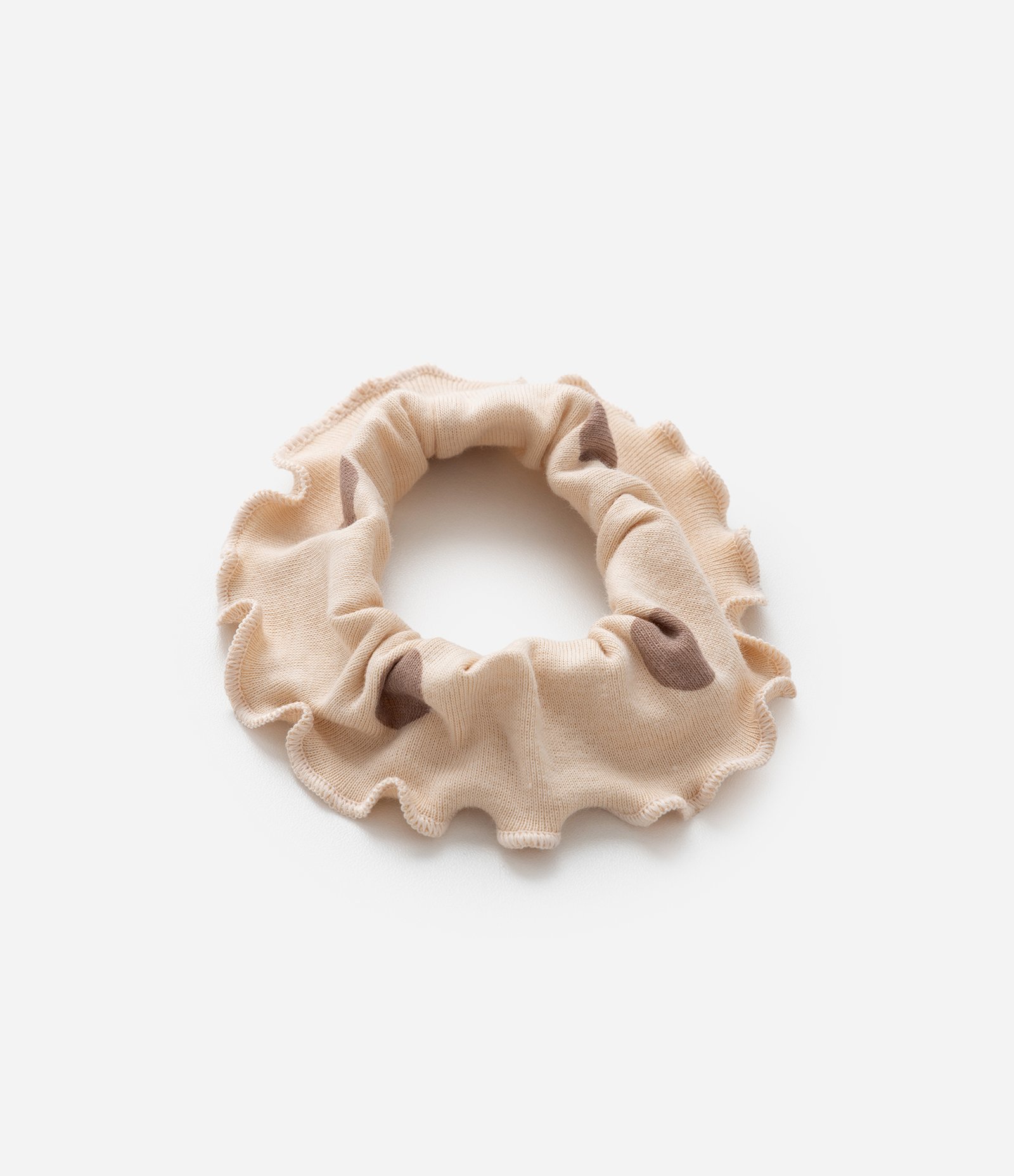 Pijama Infantil com Scrunchie e Estampa Poá - Tam 2 a 14 Anos Bege 10