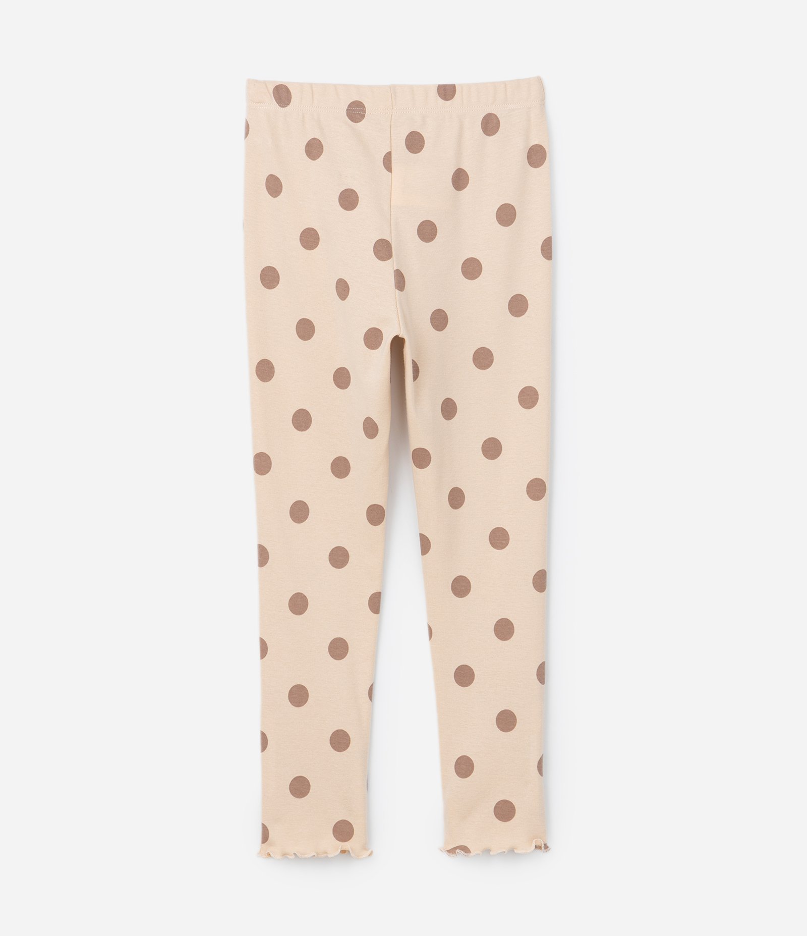 Pijama Infantil com Scrunchie e Estampa Poá - Tam 2 a 14 Anos Bege 6