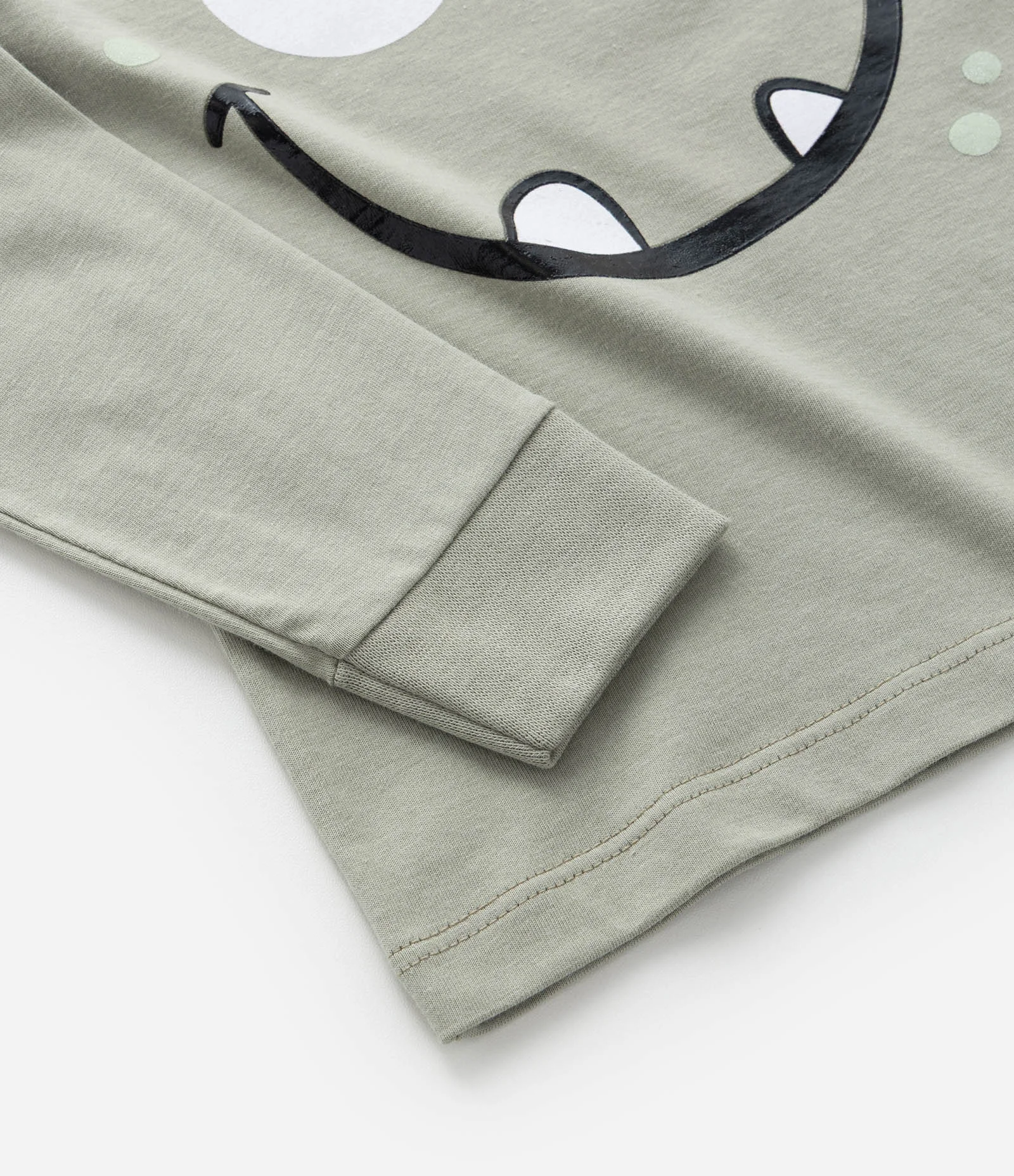 Pijama Longo Infantil Estampado de Monstrinho - Tam 1 a 6 anos Verde 10