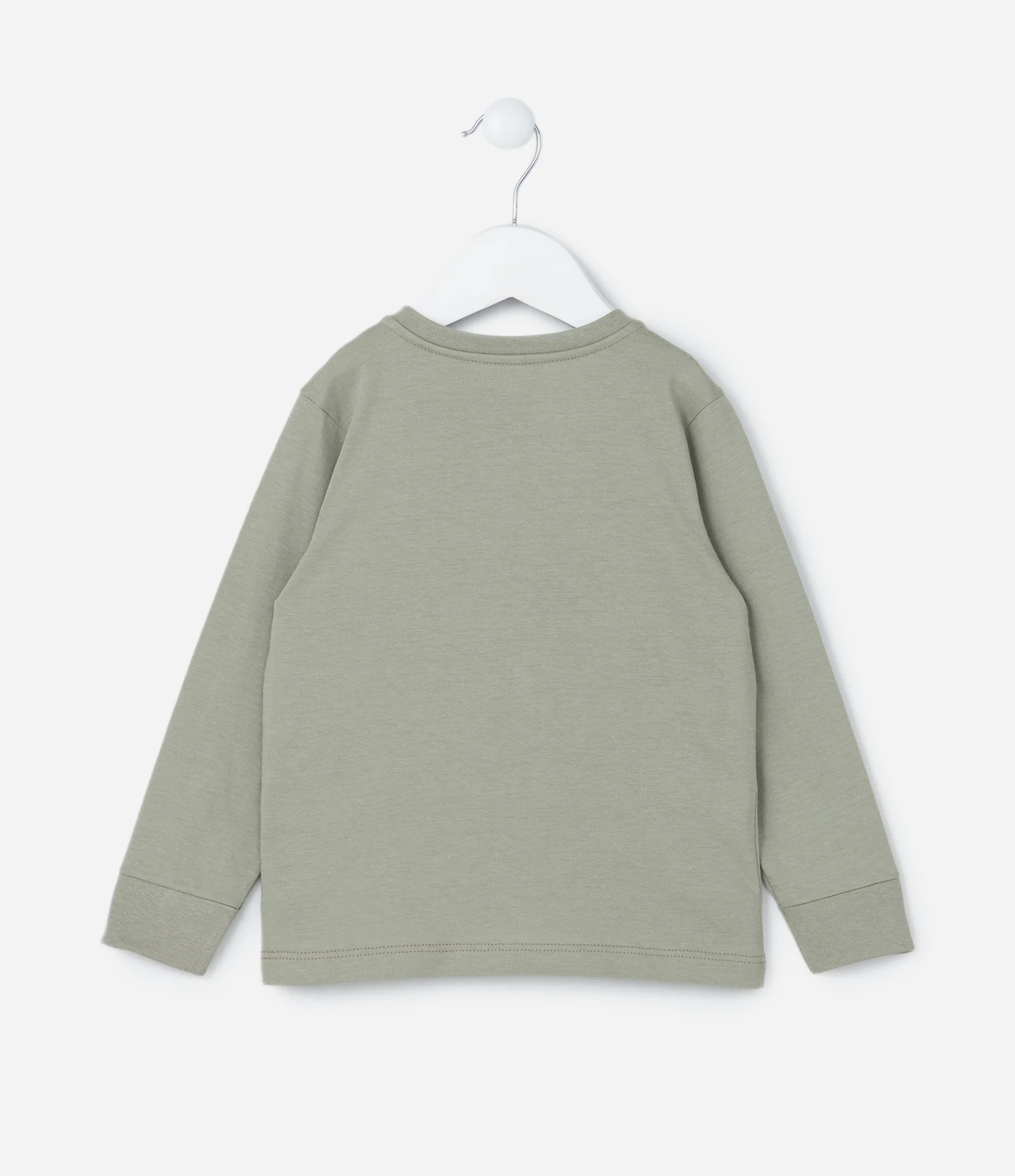 Pijama Longo Infantil Estampado de Monstrinho - Tam 1 a 6 anos Verde 3