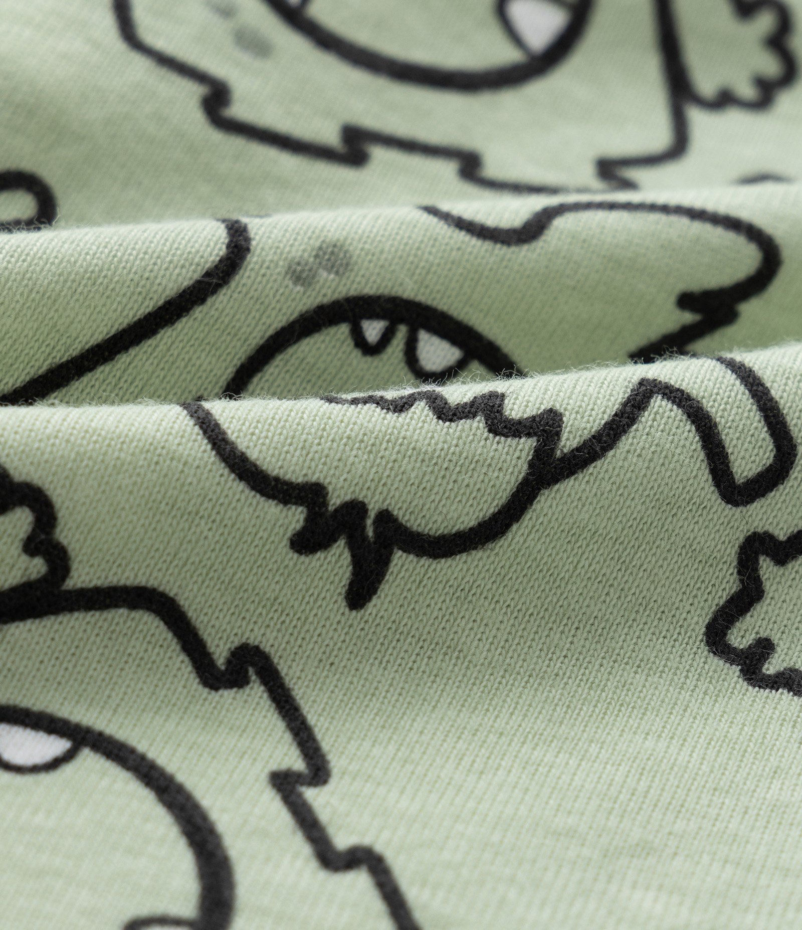 Pijama Longo Infantil Estampado de Monstrinho - Tam 1 a 6 anos Verde 7