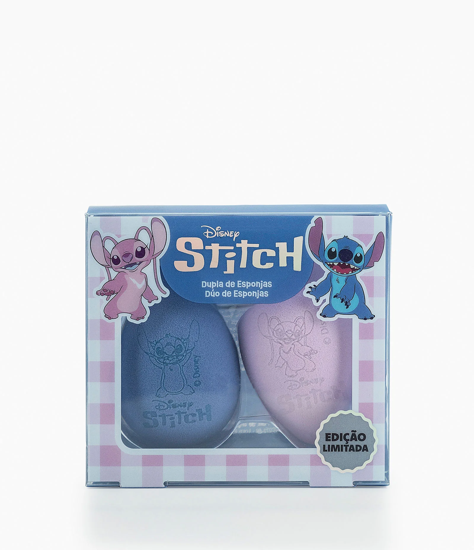 Conjunto 02 Esponjas Stitch Ed. Limitada Lilás/Azul 1