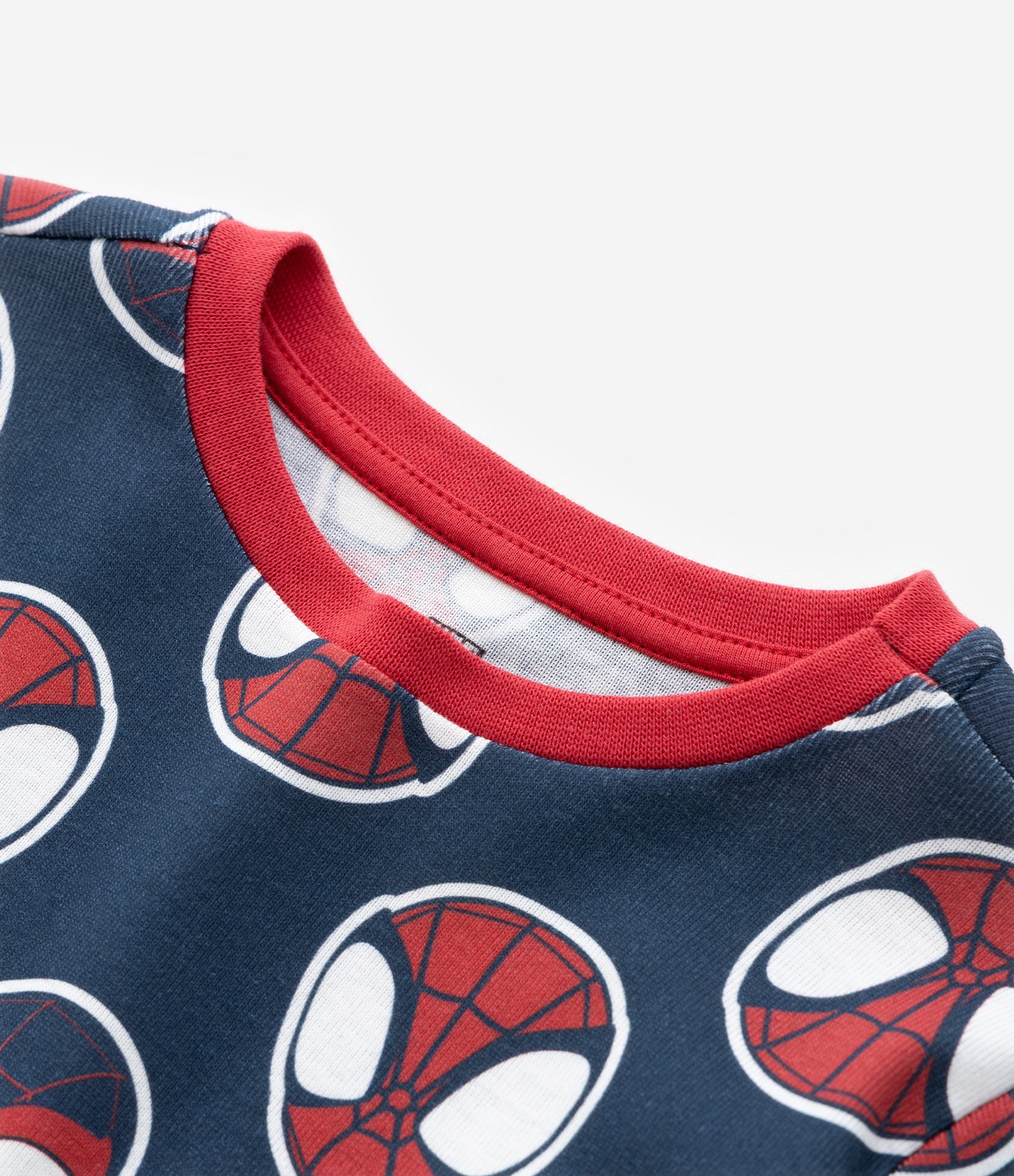 Pijama Infantil em Ribana com Estampa Spidey - Tam 2 a 6 Anos Azul 9