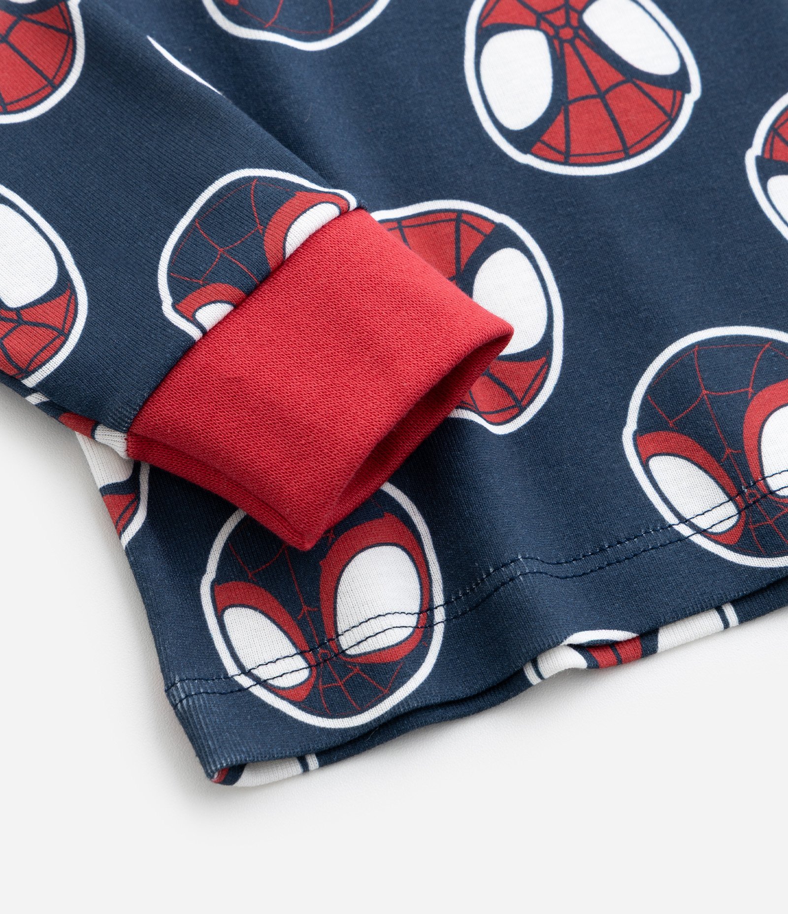 Pijama Infantil em Ribana com Estampa Spidey - Tam 2 a 6 Anos Azul 10