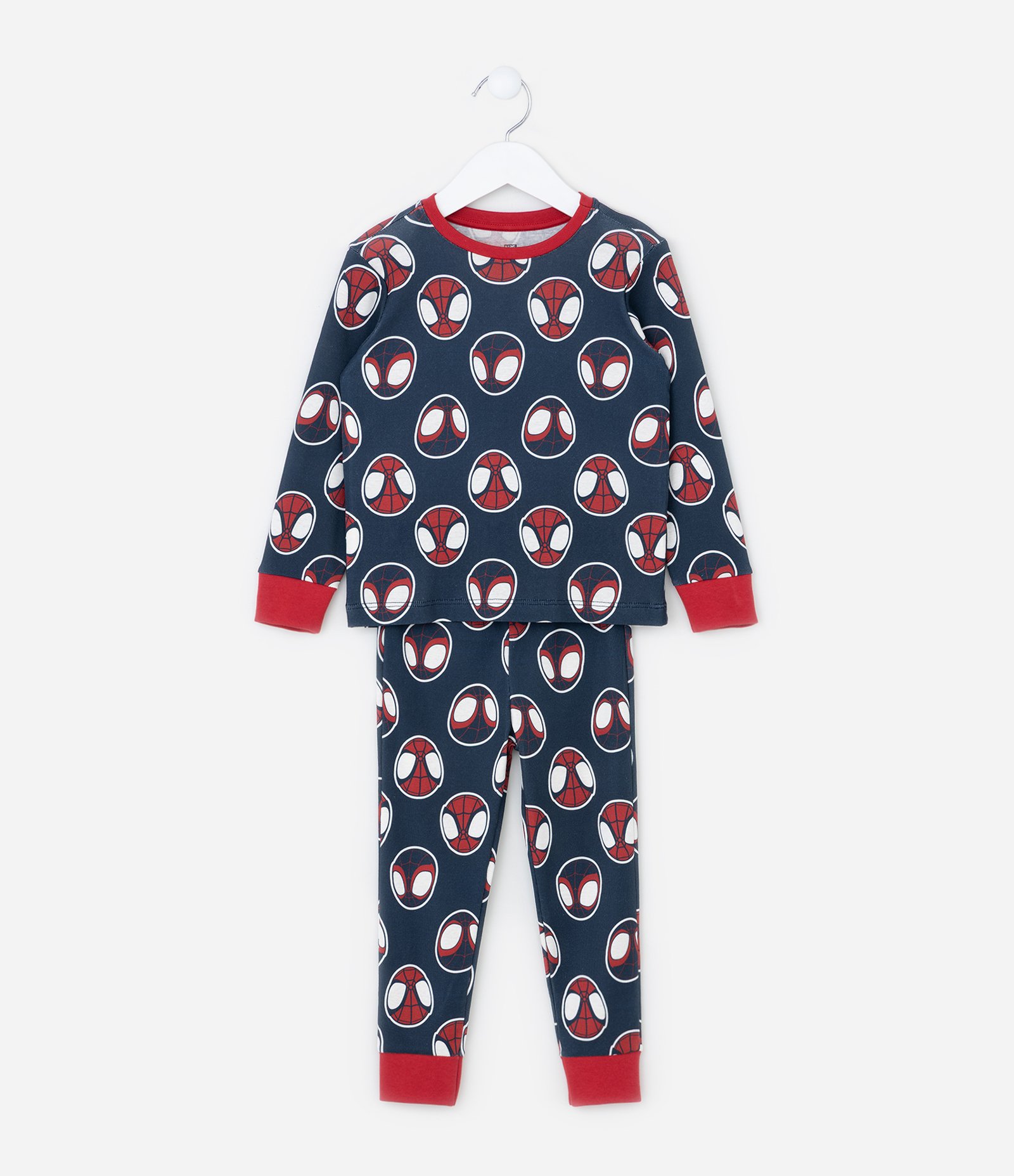 Pijama Infantil em Ribana com Estampa Spidey - Tam 2 a 6 Anos Azul 1
