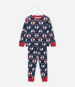 Pijama Infantil em Ribana com Estampa Spidey - Tam 2 a 6 Anos