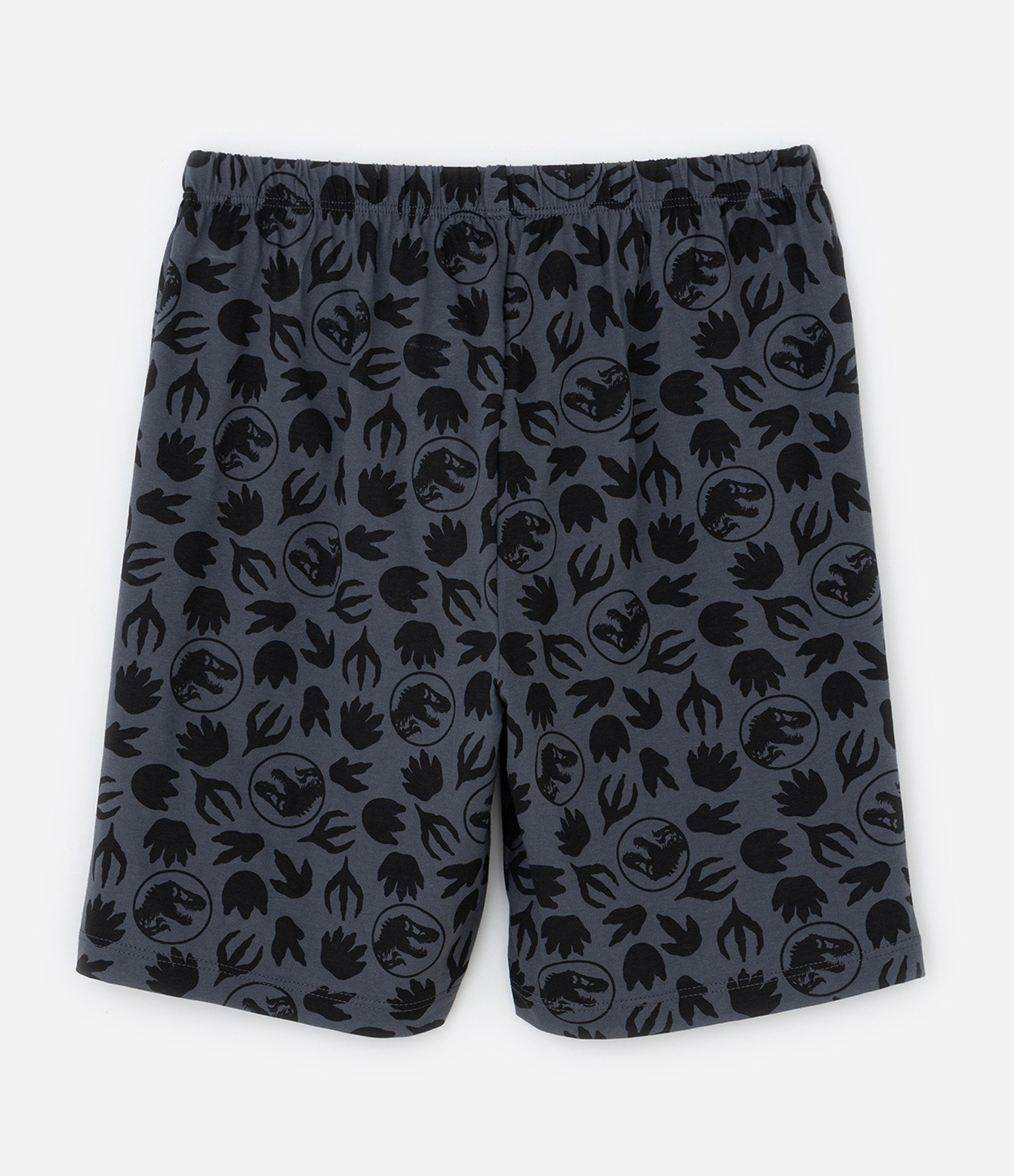 Pijama Infantil com Estampa Jurassic World - Tam 6 a 14 Anos Bege/Cinza 6