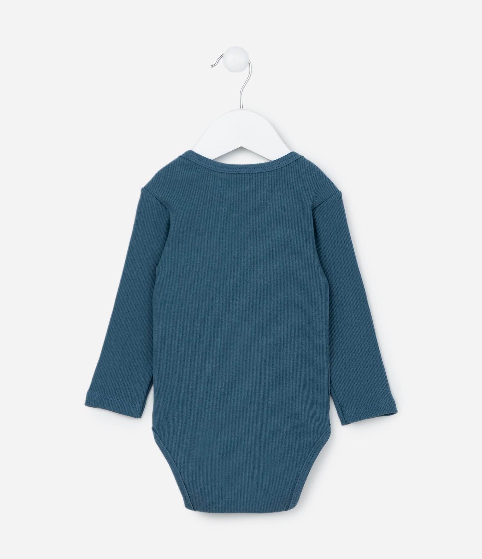 Body Infantil em Ribana com Bolsinho Estampado - Tam 0 a 18 meses Azul 2