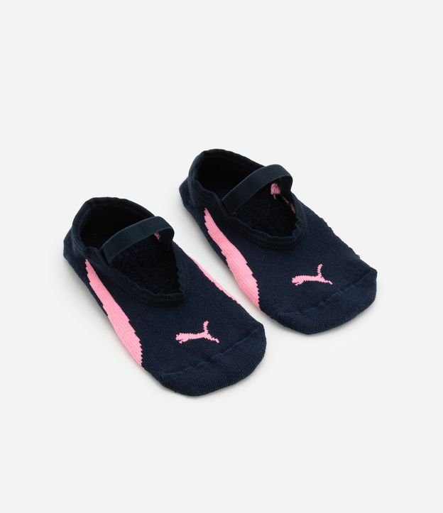 Meia Sapatilha Infantil com Antiderrapante Puma - Tam 25 a 34