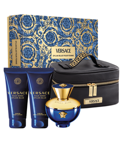 Coffret Perfume Dylan Blue Femme Eau de Parfum 100ml + Gel para Banho 100ml + Loção Corporal 100ml + Nécessaire 