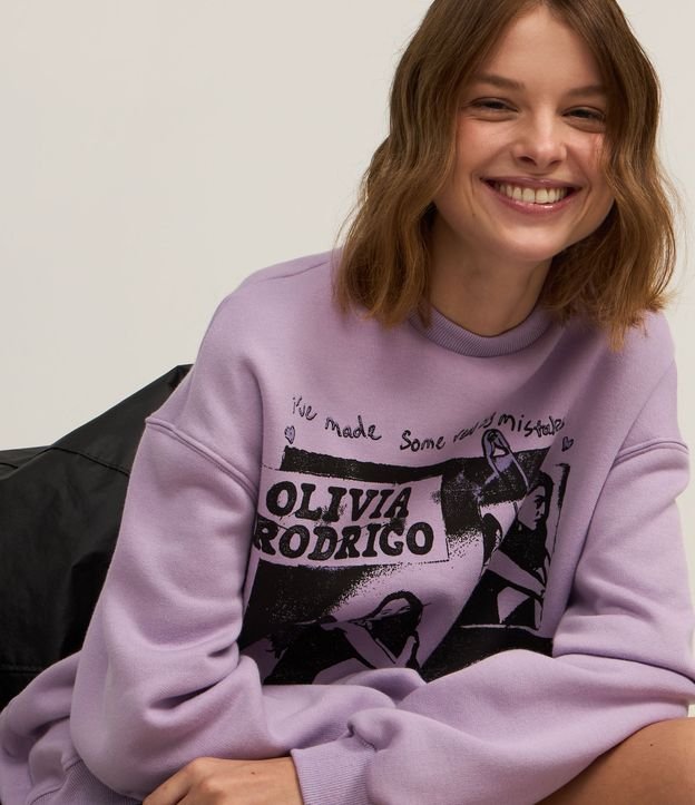 Casaco em Moletom com Forro Fleece com Estampa Olivia Rodrigo