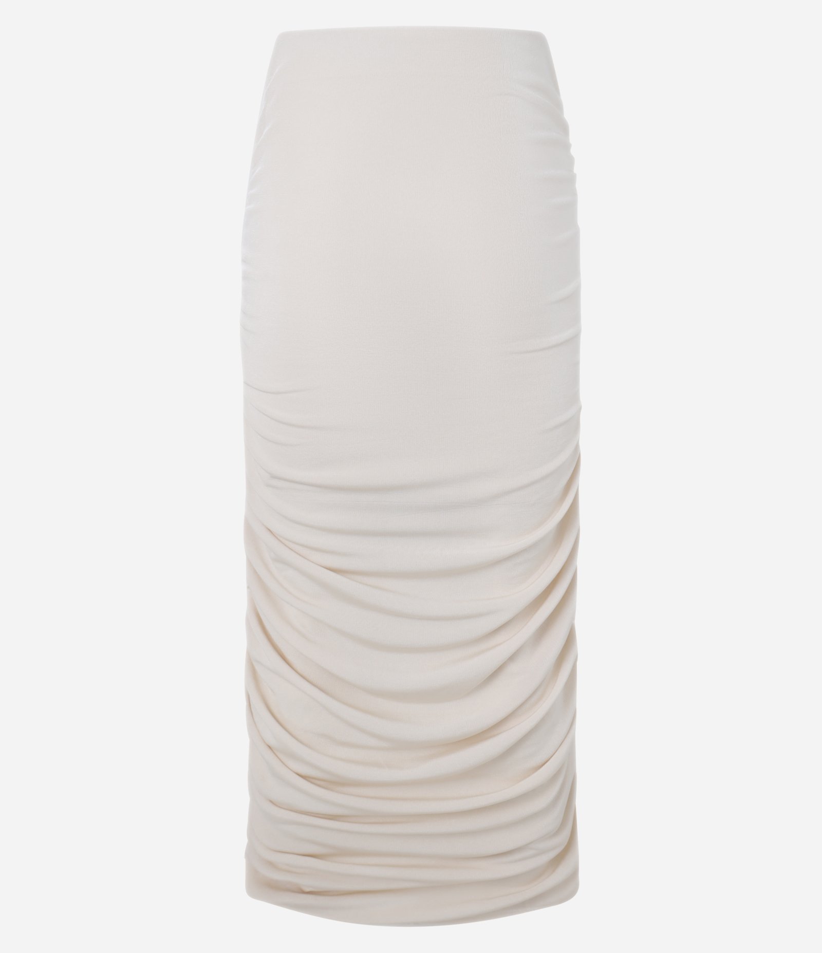 Saia New Midi Franzida em Ribana Off White 6