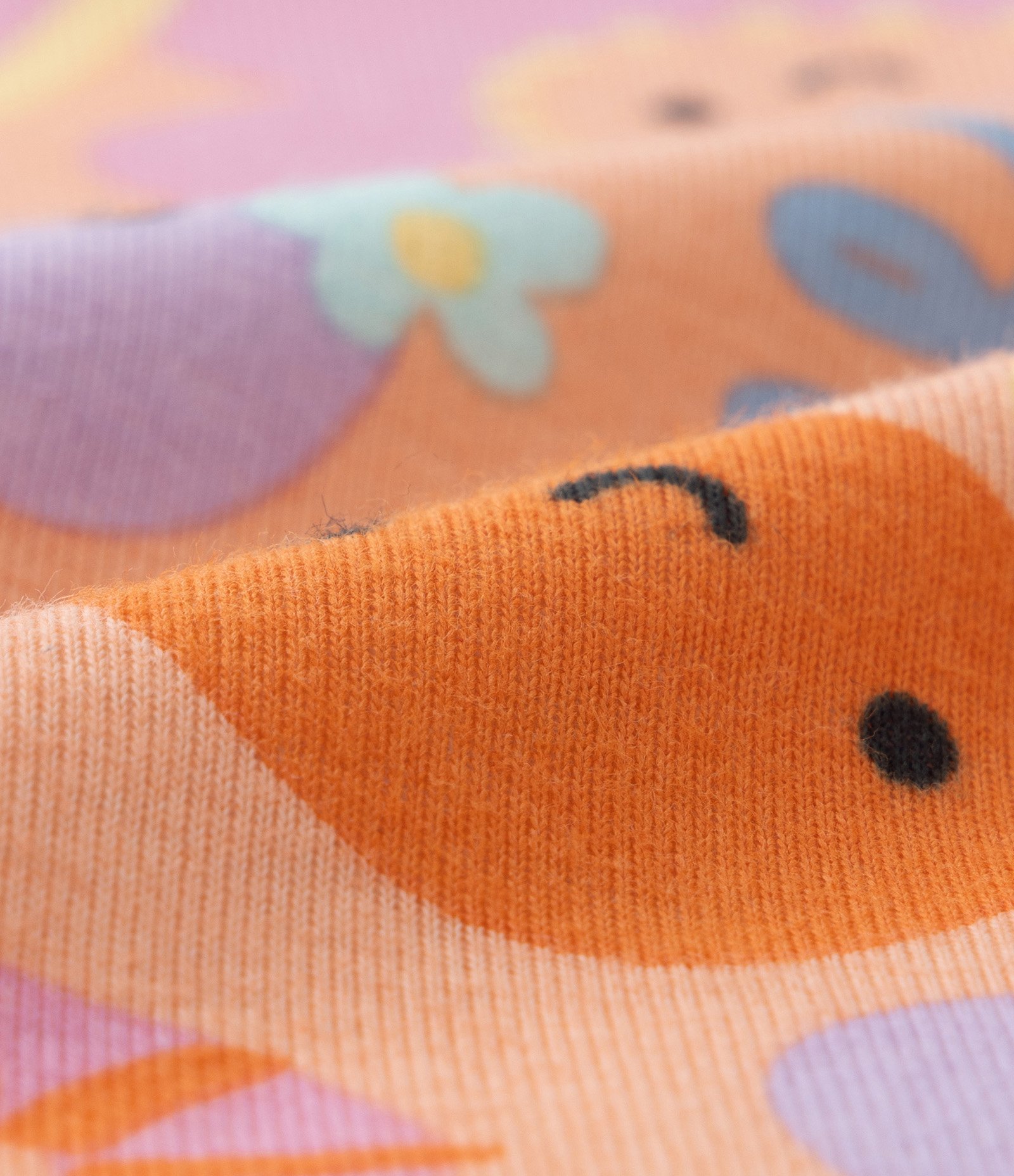 Pijama Infantil com Estampa Arco Íris e Flores - Tam 1 a 4 Anos Laranja 7