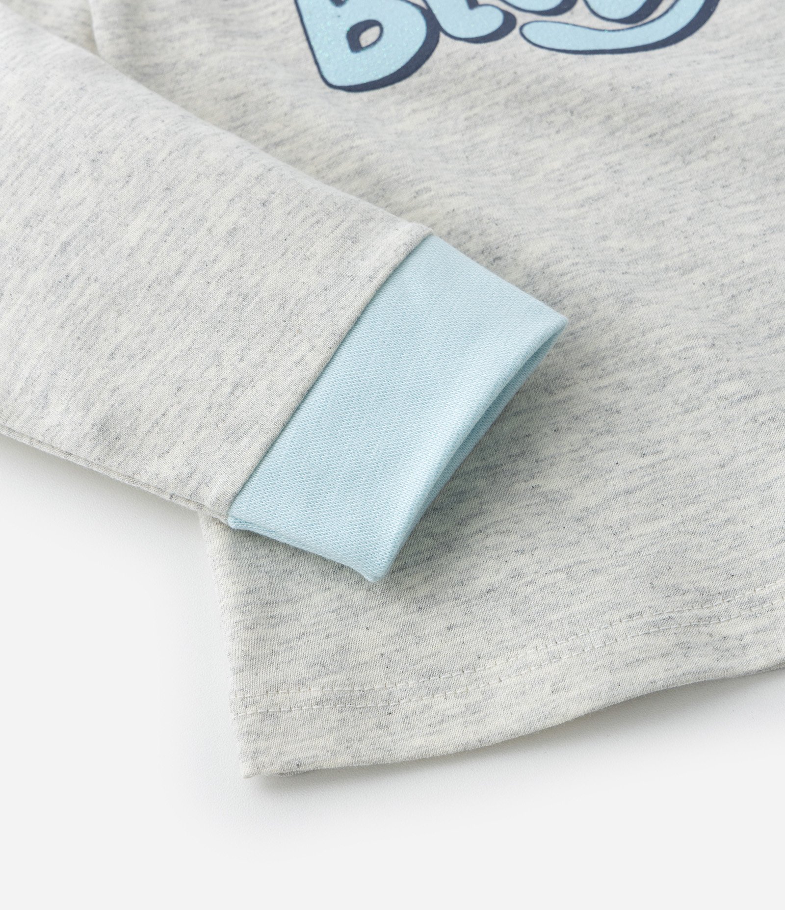 Pijama Infantil Longo em Algodão Estampa Bluey - Tam 2 a 6 anos Cinza/Azul 9
