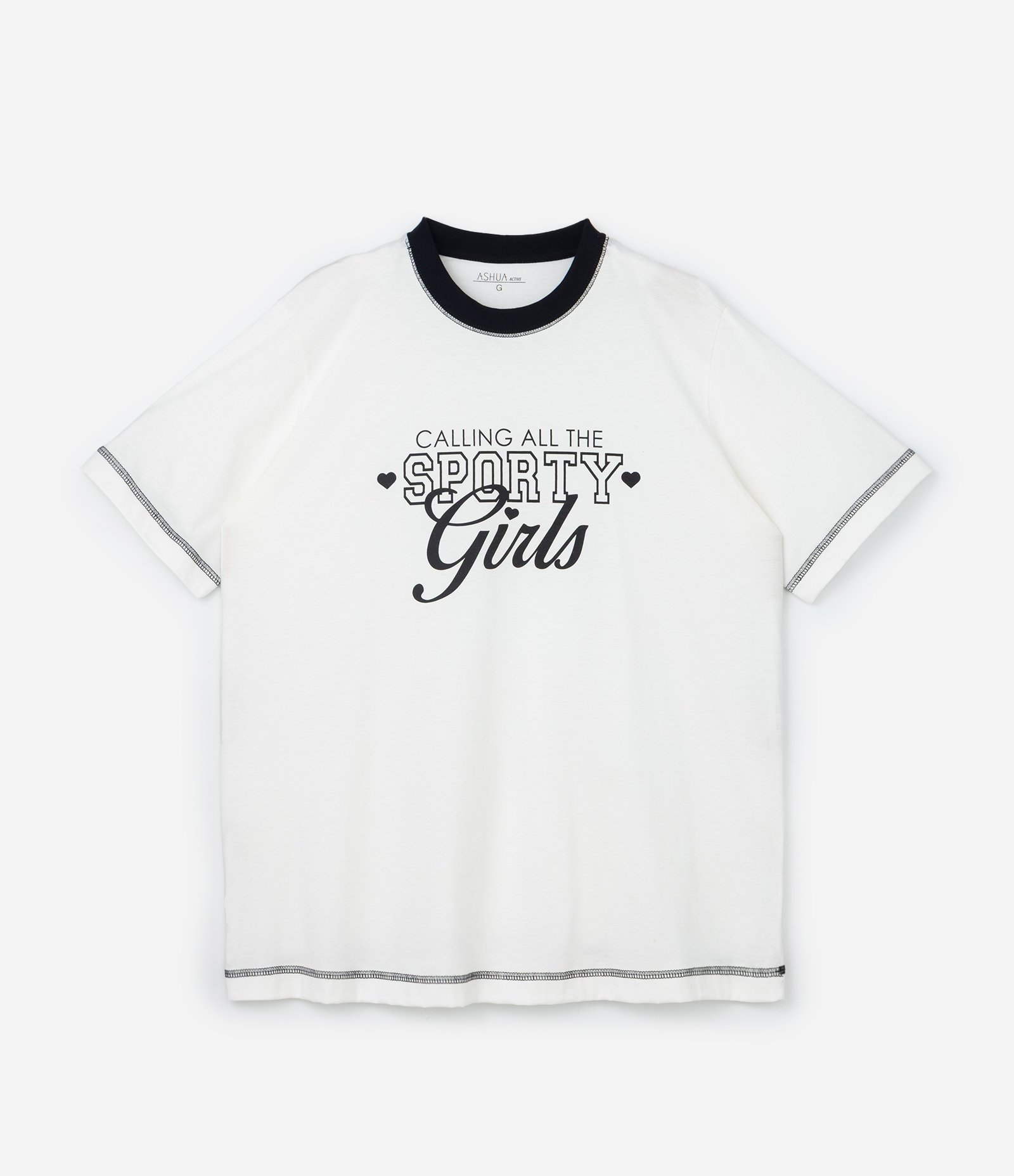 Camiseta Alongada Sporty Girls Curve & Plus Size Branco 3