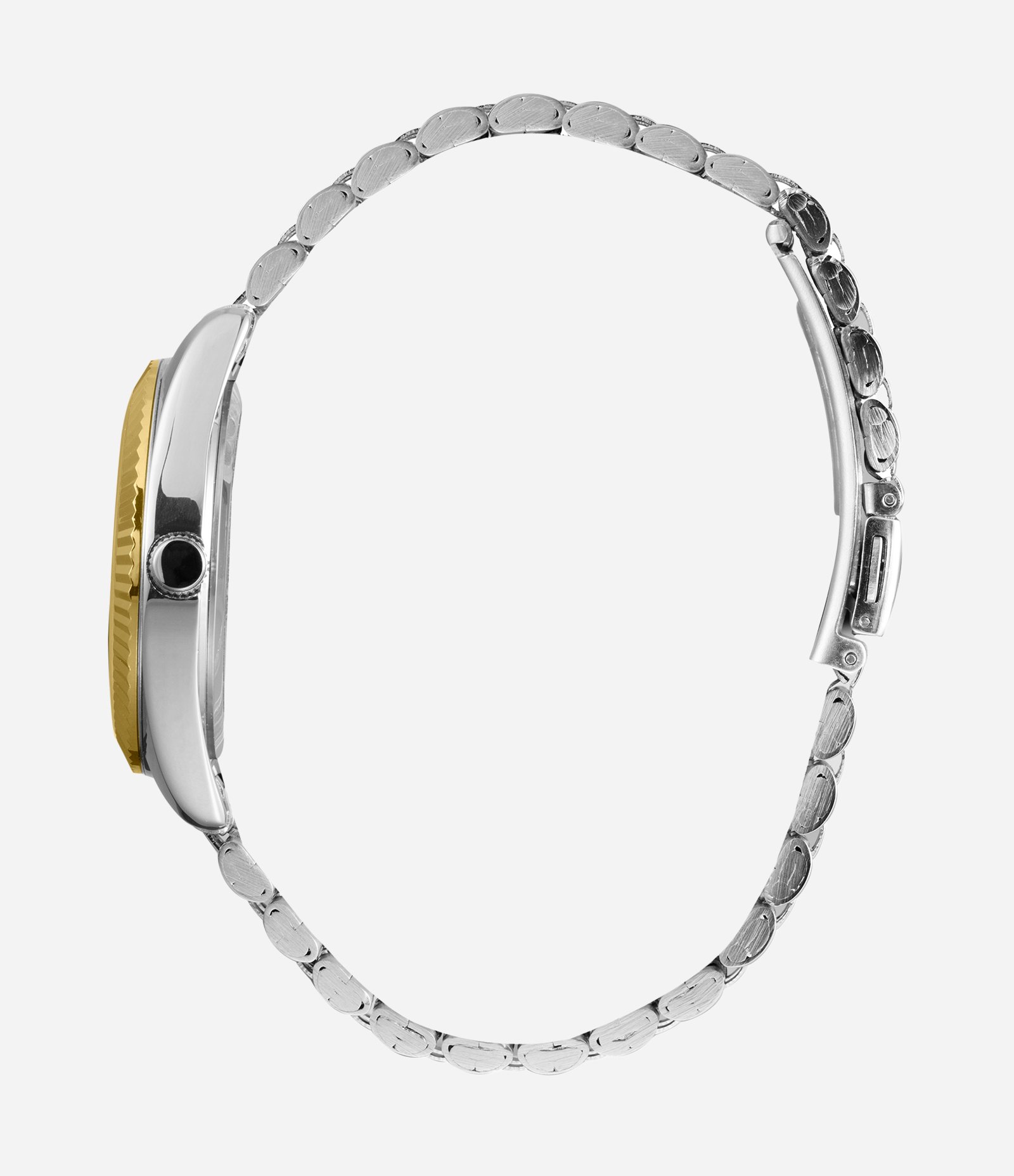 Kit Relógio Analógico Feminino Lince  Prata e Dourado 2