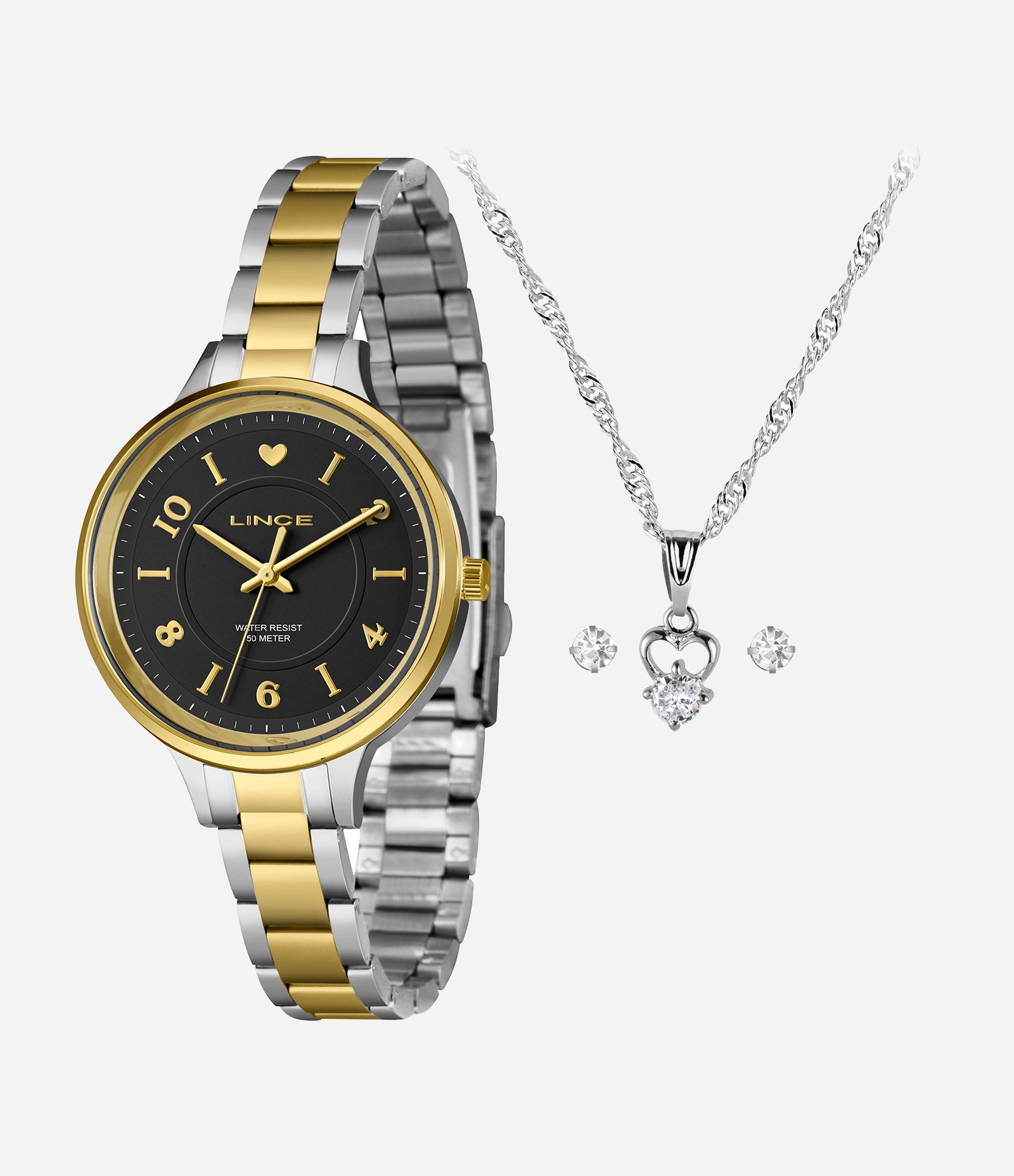 Relógio Analógico Feminino Lince PRATA 1