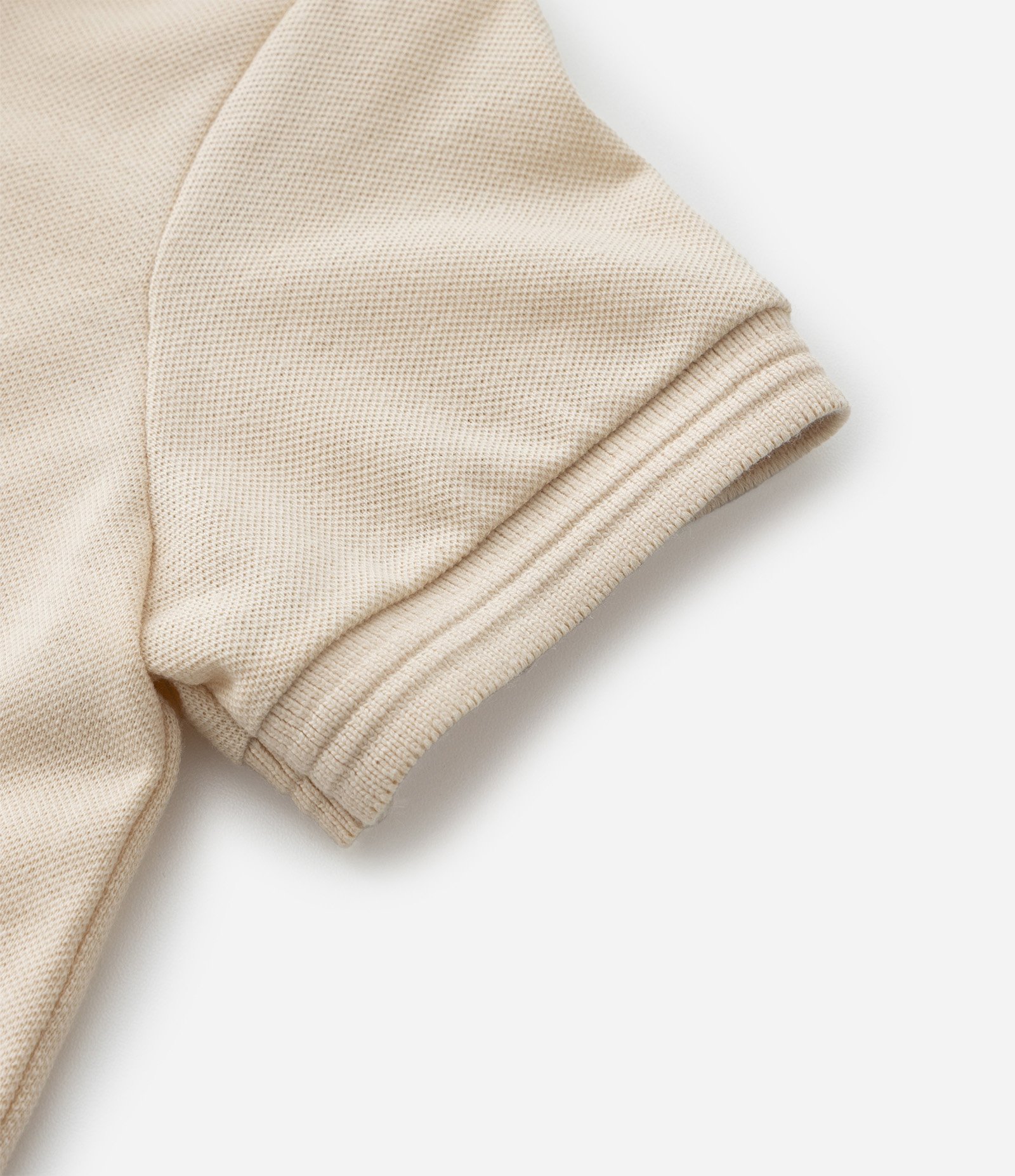 Camiseta Polo Infantil com Bordado - Tam 1 a 5 Anos Bege 4