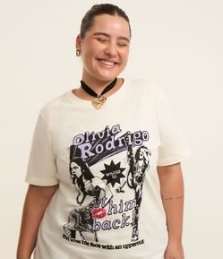 Camiseta Alongada Estampada Olivia Rodrigo Curve & Plus Size