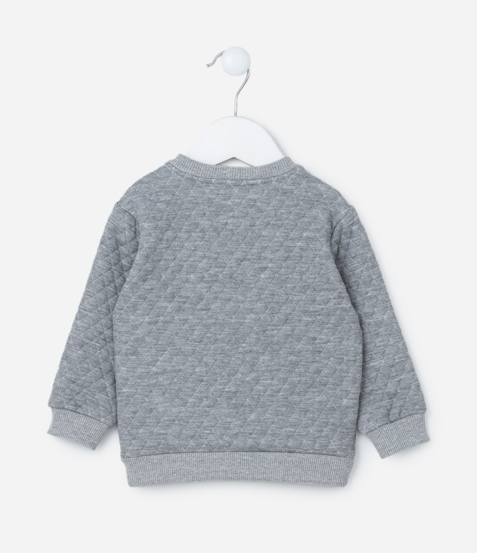 Conjunto Infantil com Textura Matelassê - Tam 0 a 18 meses Cinza 3