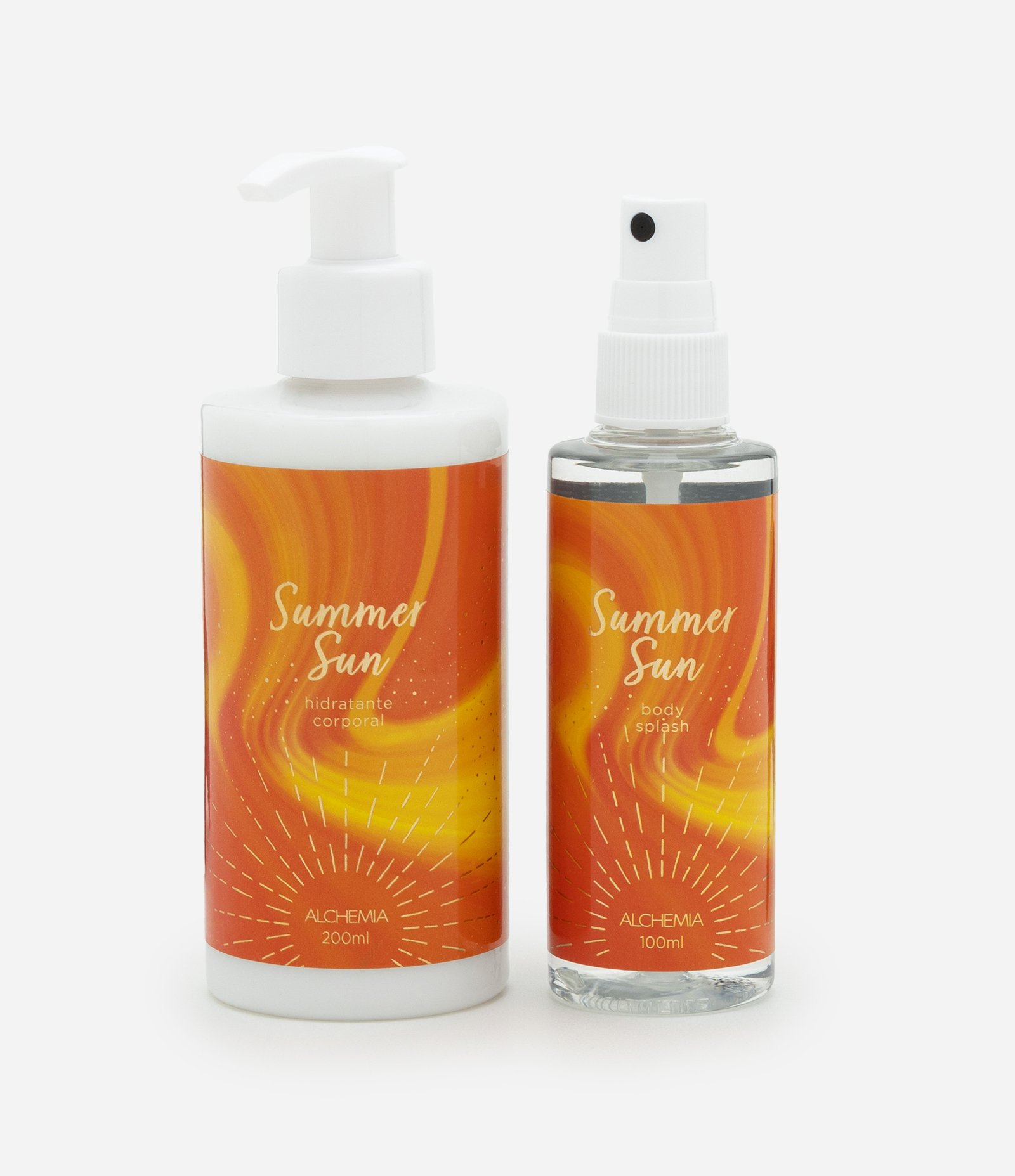 Kit Hidratante Corporal + Body Splash Summer Sun Achemia KIT 1