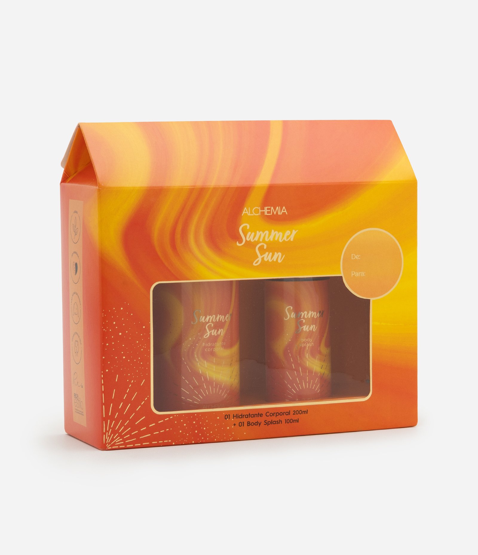 Kit Hidratante Corporal + Body Splash Summer Sun Achemia KIT 2