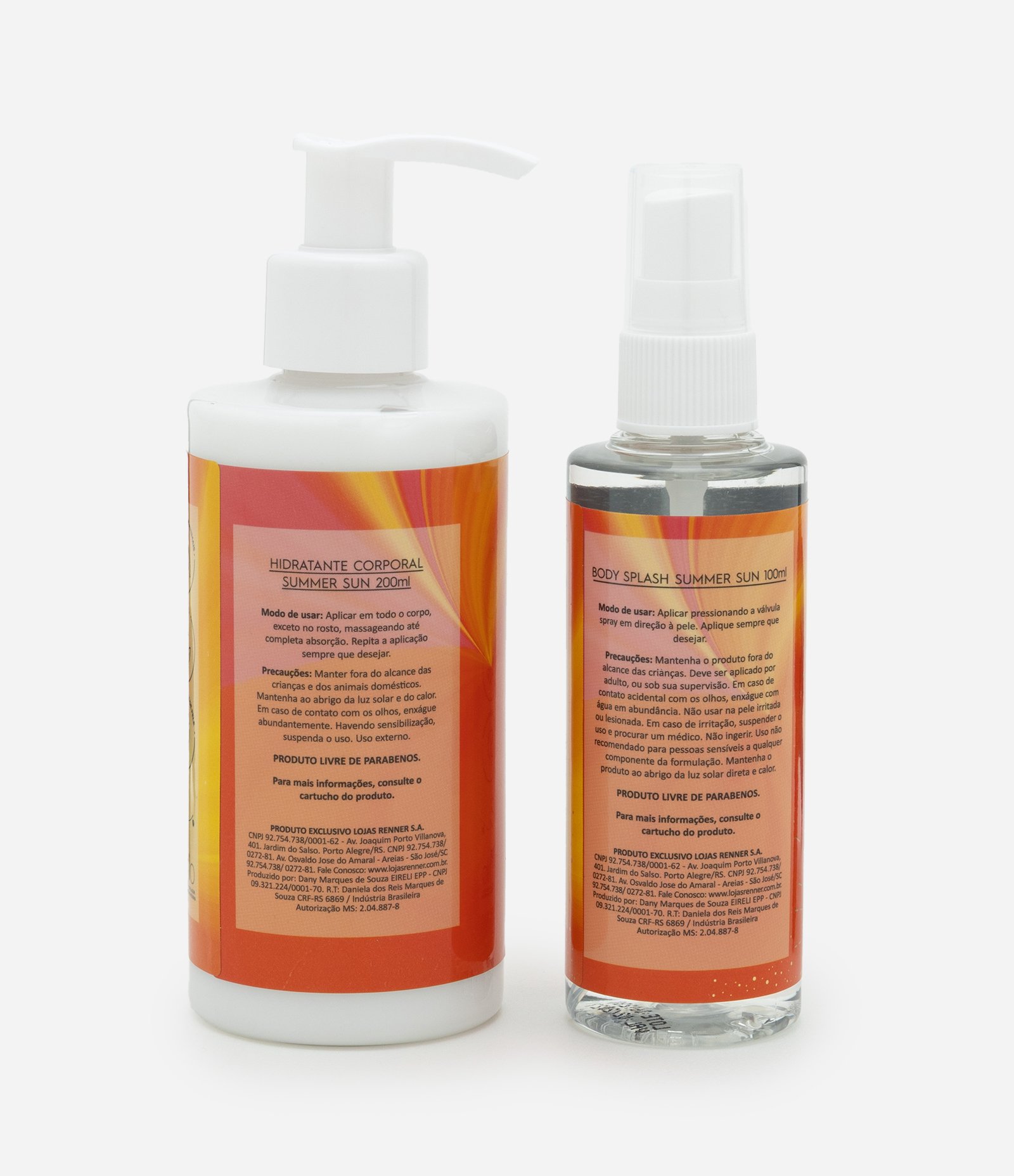 Kit Hidratante Corporal + Body Splash Summer Sun Achemia KIT 3