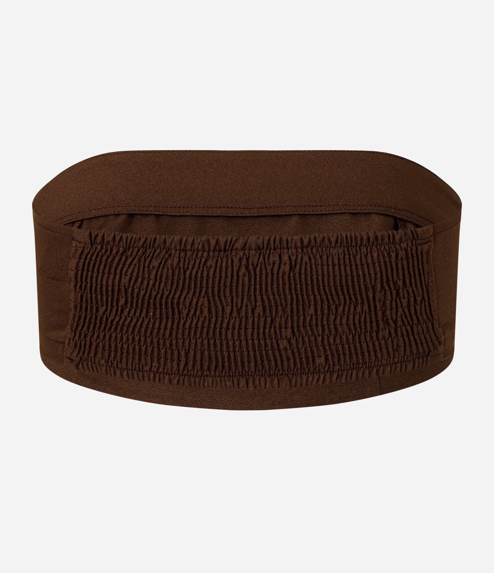 Top Faixa em Alfaiataria com Lastex Marrom 6