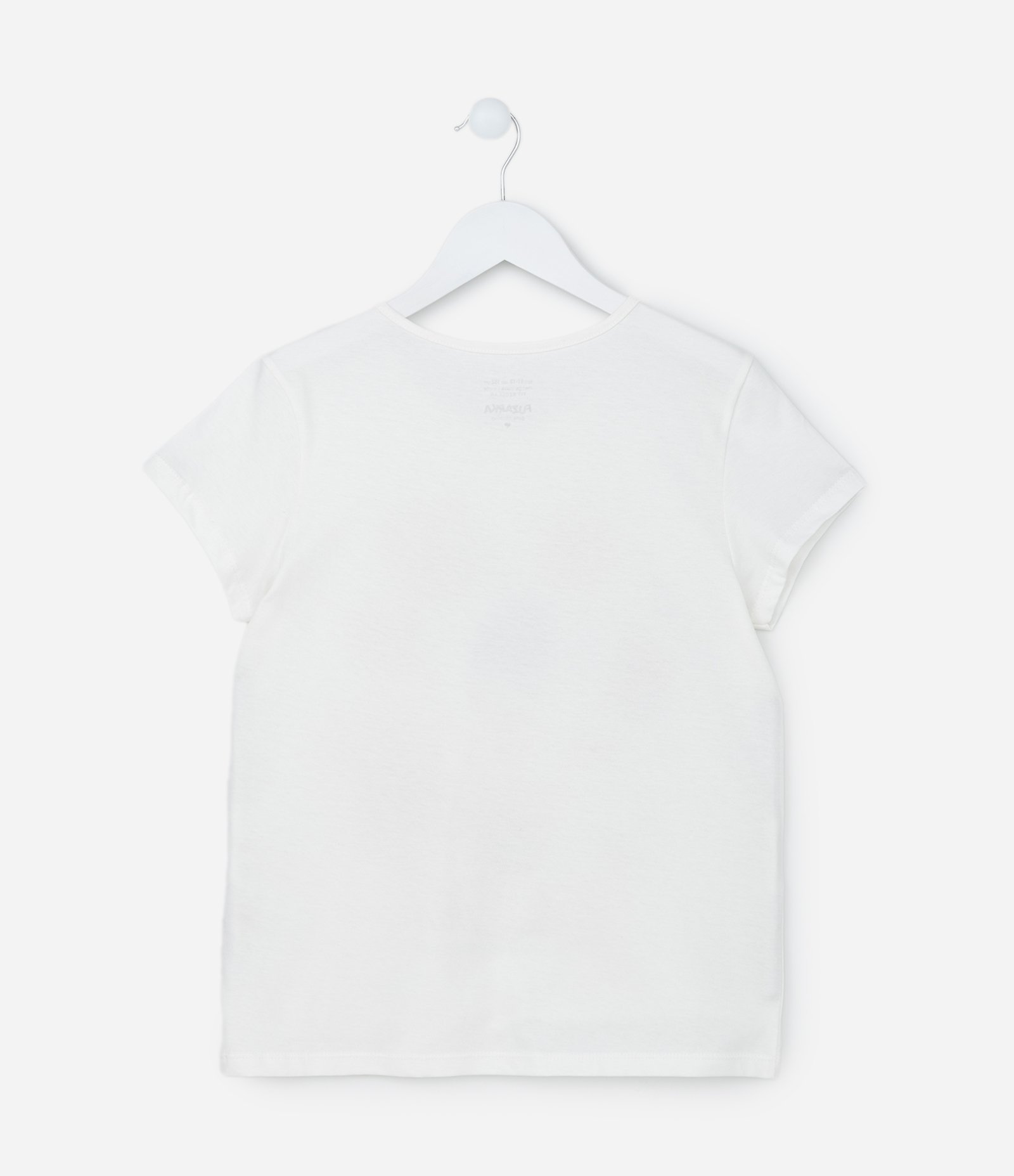 Camiseta Infantil com Estampa Comidinhas - Tam 5 a 14 Anos Branco 2