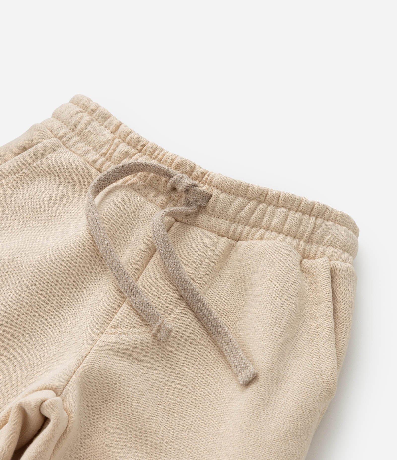 Calça Jogger Infantil em Moletom com Bolso Cargo - Tam 1 a 5 Anos Bege 6