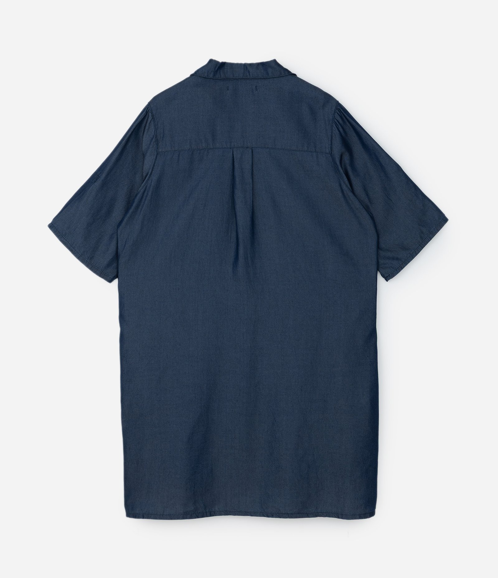 Vestido Chemise Jeans com Bolsos Curve & Plus Size Azul Marinho 6