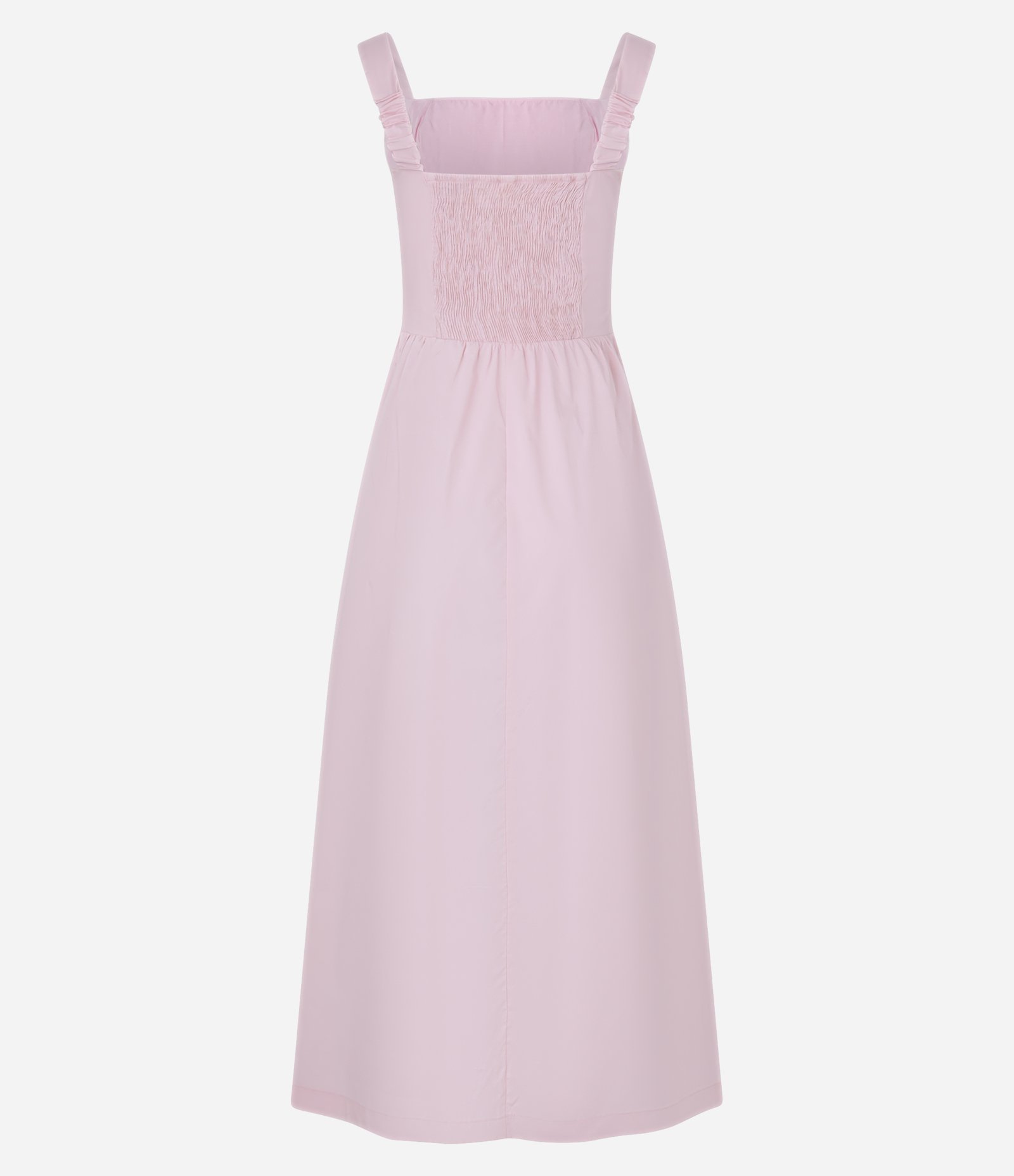 Vestido Evasê Midi em Tricoline com Lastex nas Costas 6