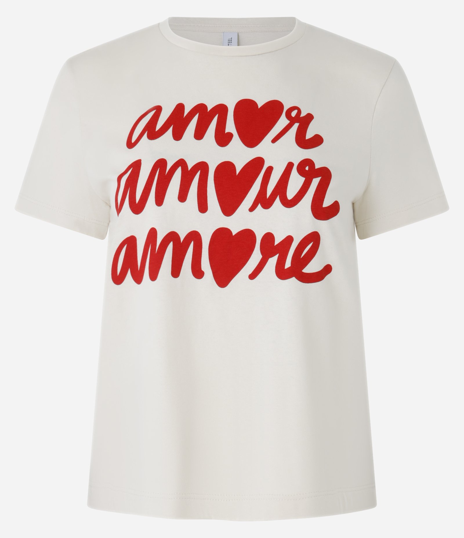 Blusa em Algodão com Estampa Amour Off White 4