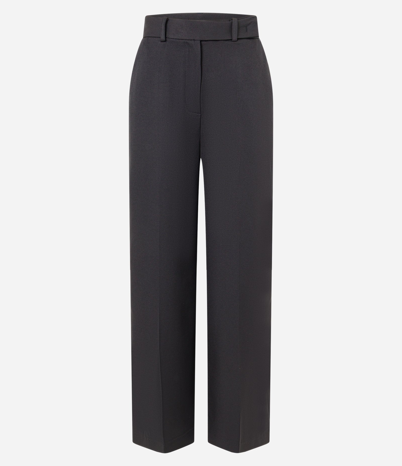 Calça Alfaiatada com Bolsos e Frisos Preto 6