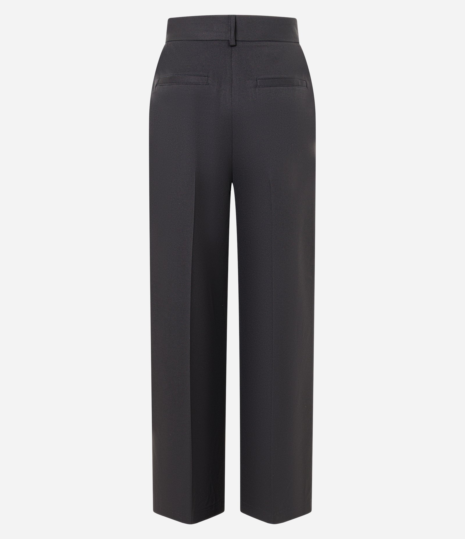 Calça Alfaiatada com Bolsos e Frisos Preto 7