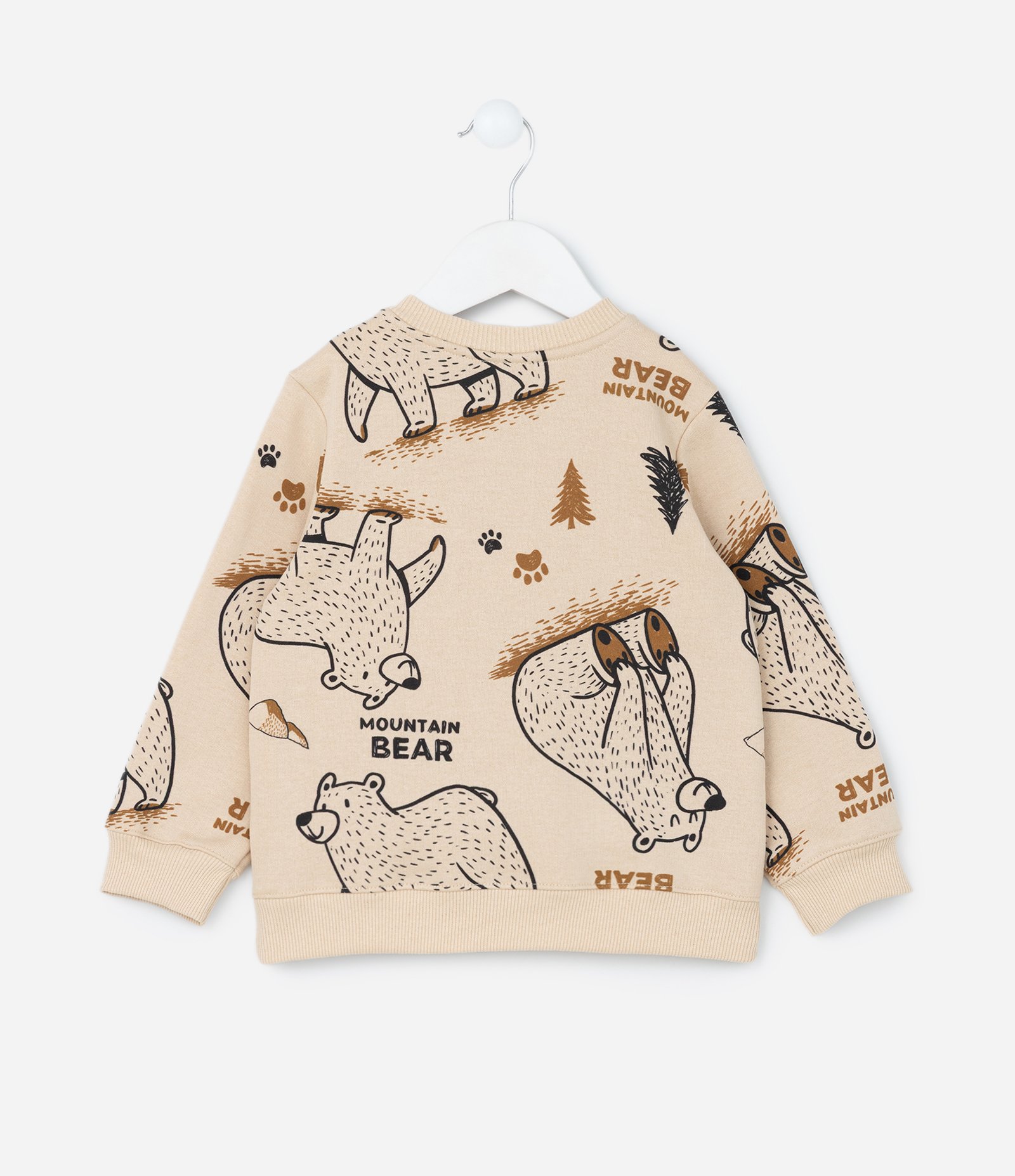 Conjunto Infantil com Estampa Ursos - Tam 1 a 6 Anos Bege/Marrom 3