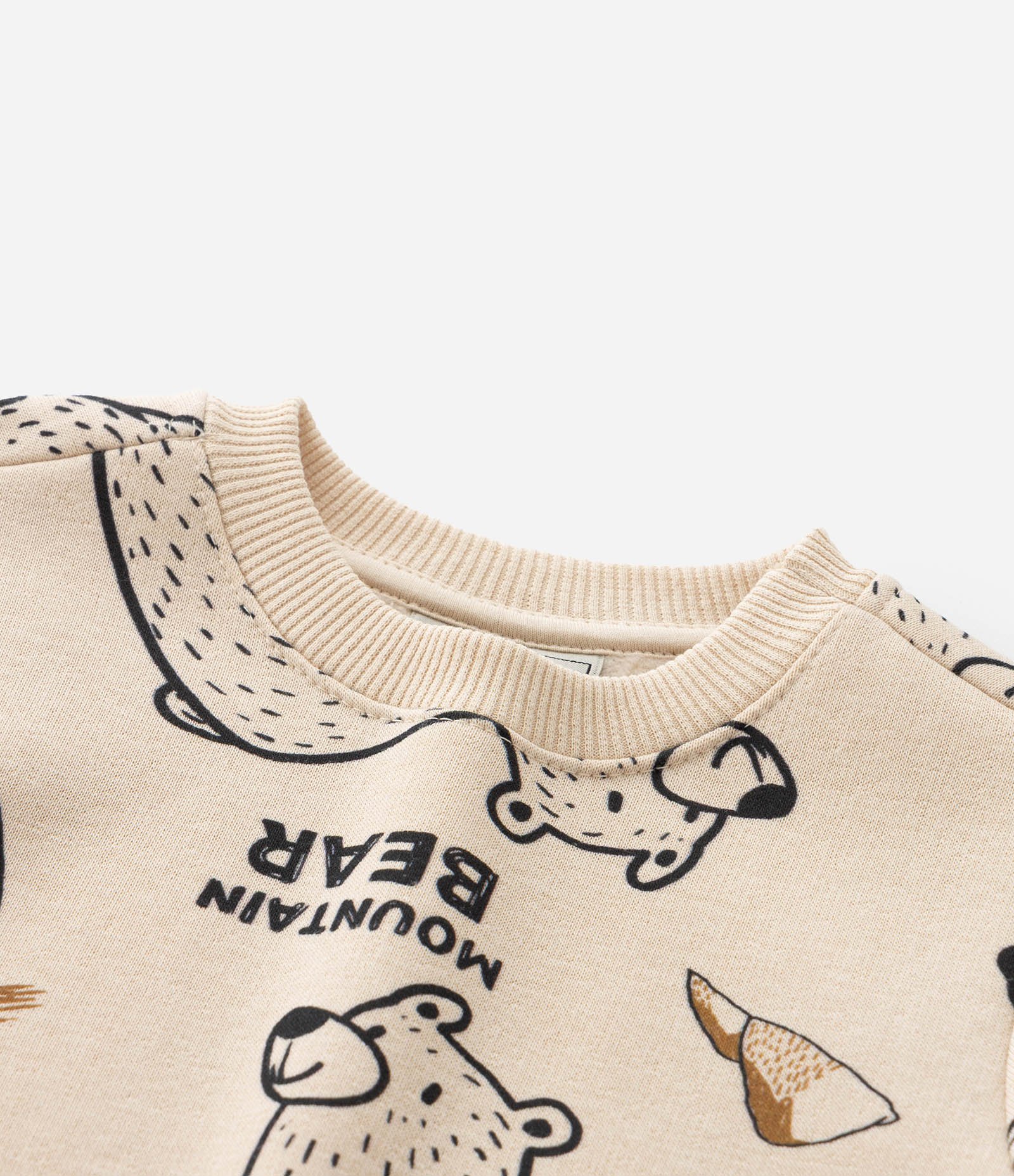 Conjunto Infantil com Estampa Ursos - Tam 1 a 6 Anos Bege/Marrom 5