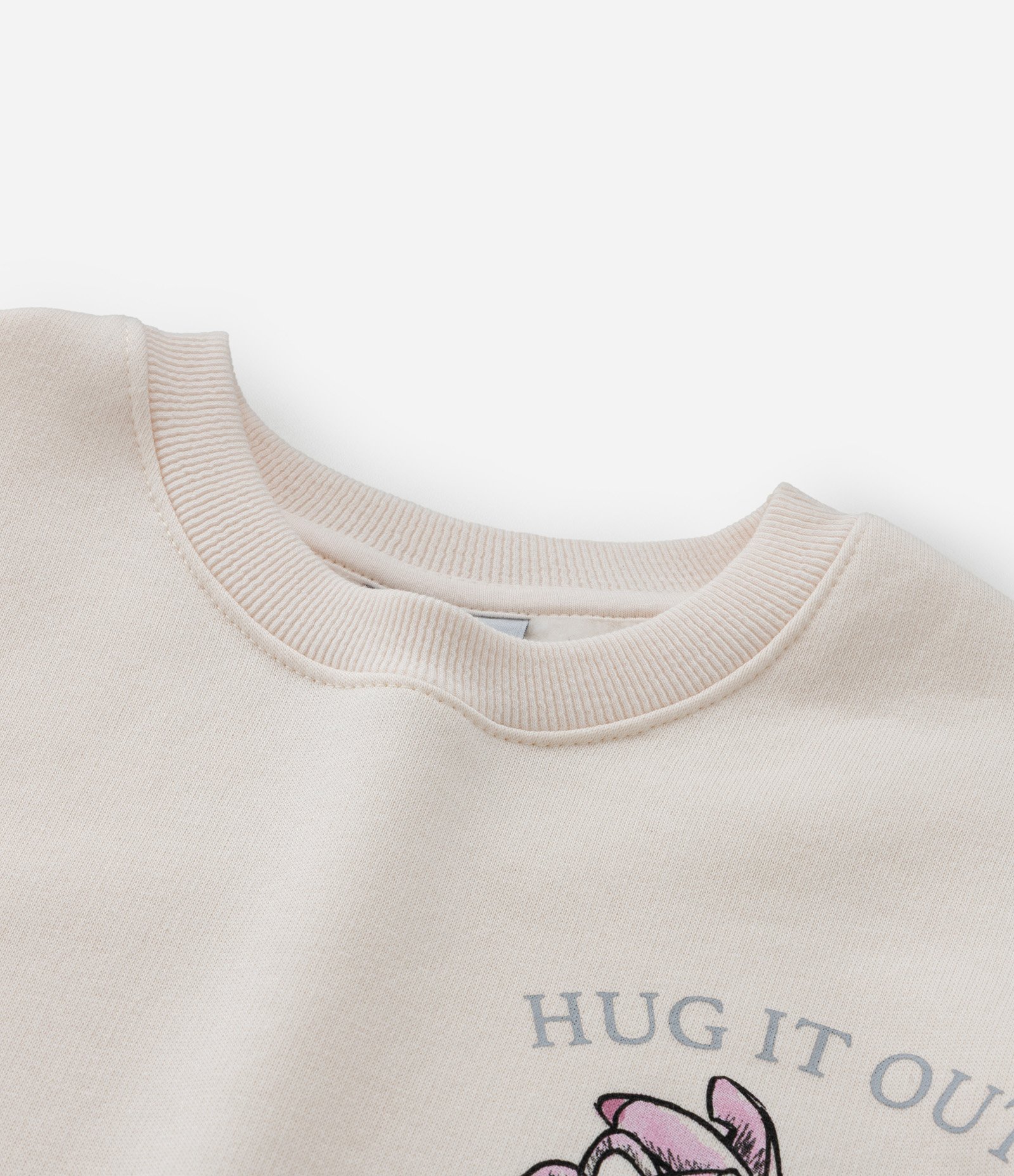 Casaco Infantil com Estampa Frente e Costas Stitch e Angel - Tam 5 a 14 Anos Bege 5