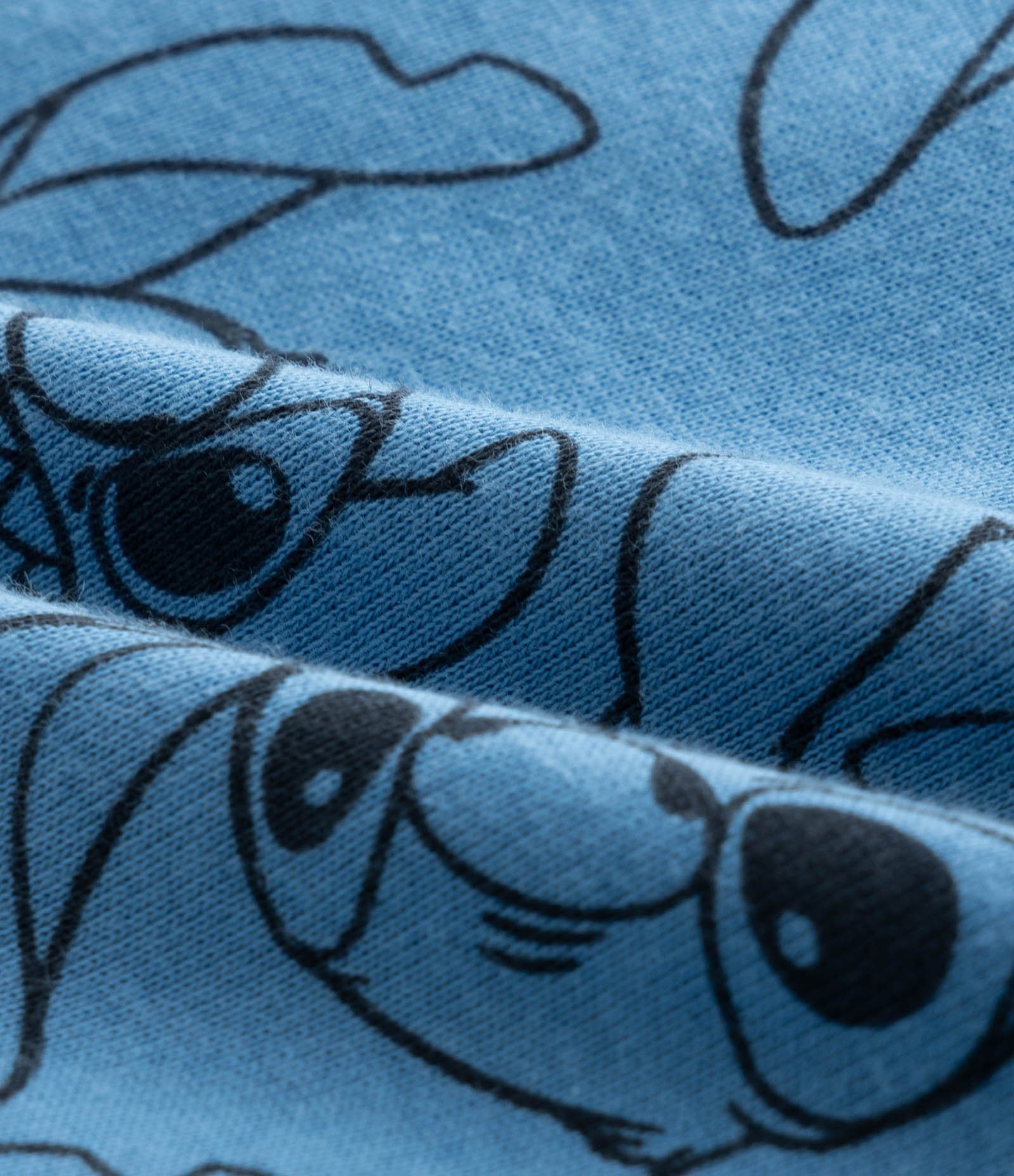 Pijama Infantil em Alogdão com Estampa Stitch - Tam 4 a 10 Anos Cinza/Azul 4