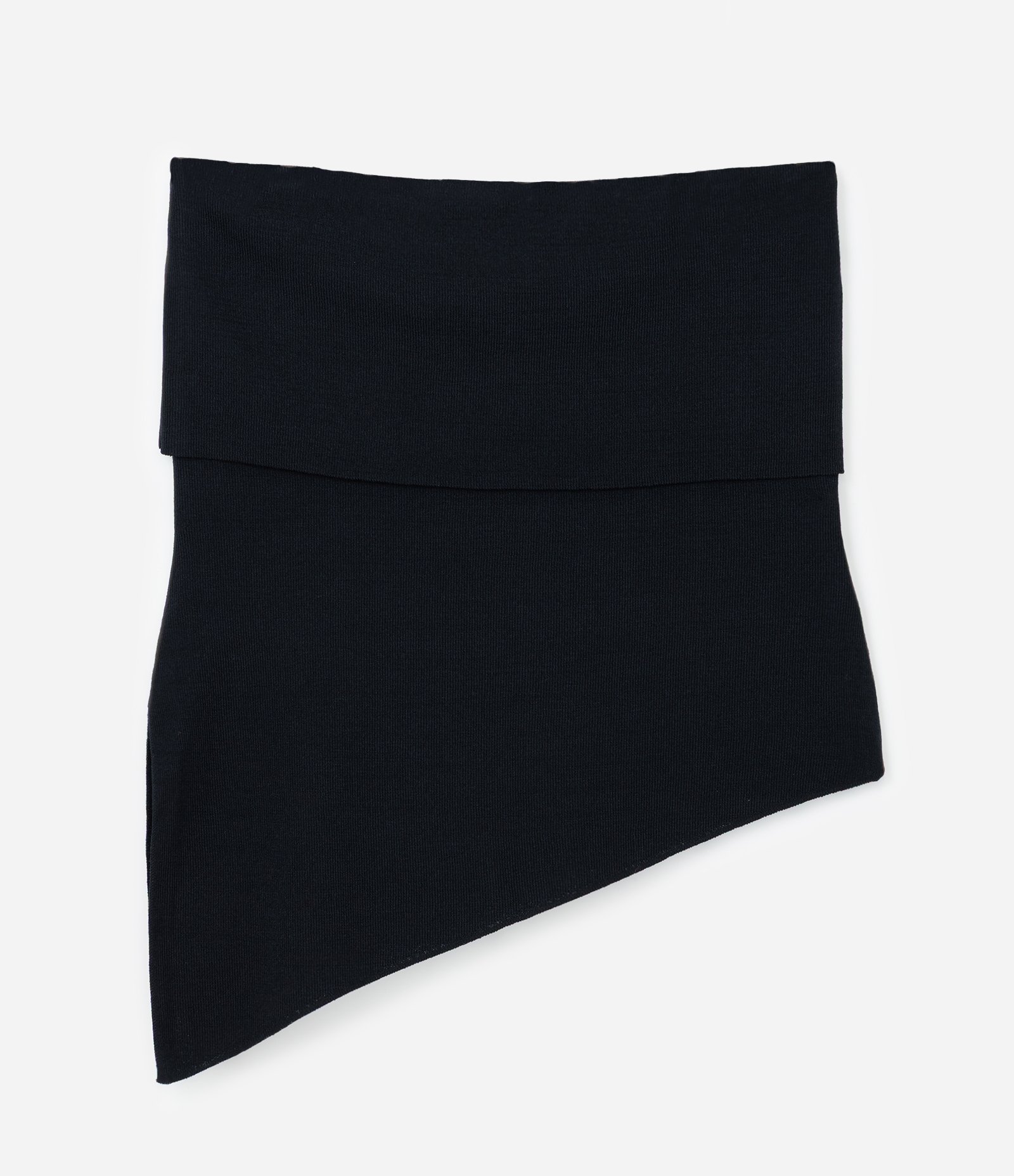 Blusa sem Manga em Tricô com Sobreposição e Fenda Lateral Curve & Plus Size Preto 5