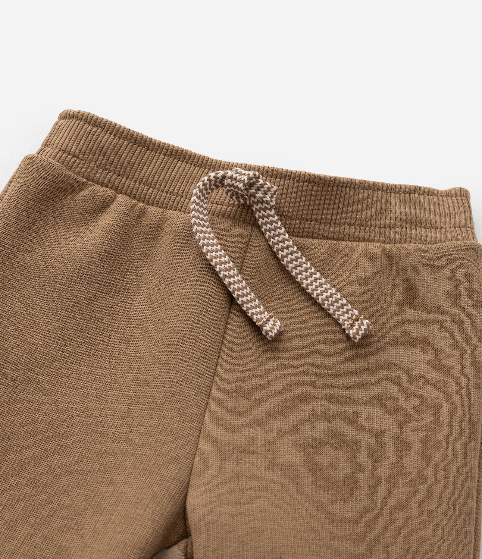 Calça Infantil em Moletom com Bordado Ursinho - Tam 0 a 18 meses Marrom 5