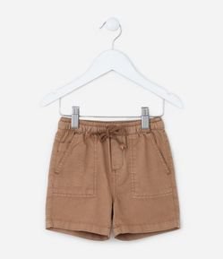 Bermuda Infantil com Bolsos e Amarração - Tam 1 a 6 Anos