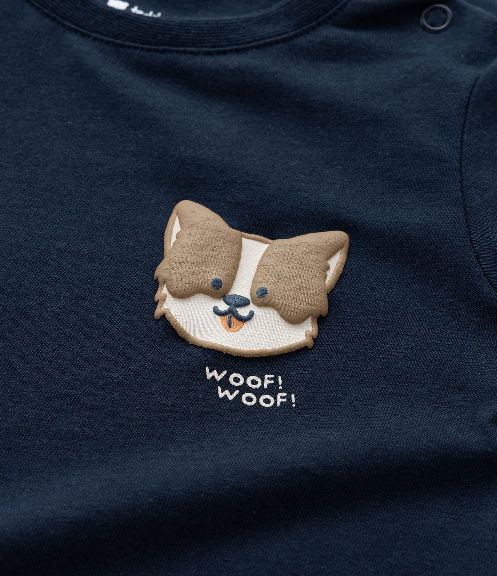 Conjunto Infantil com Estampa Cachorrinhos e Listras - Tam 3 a 18 meses Azul 11