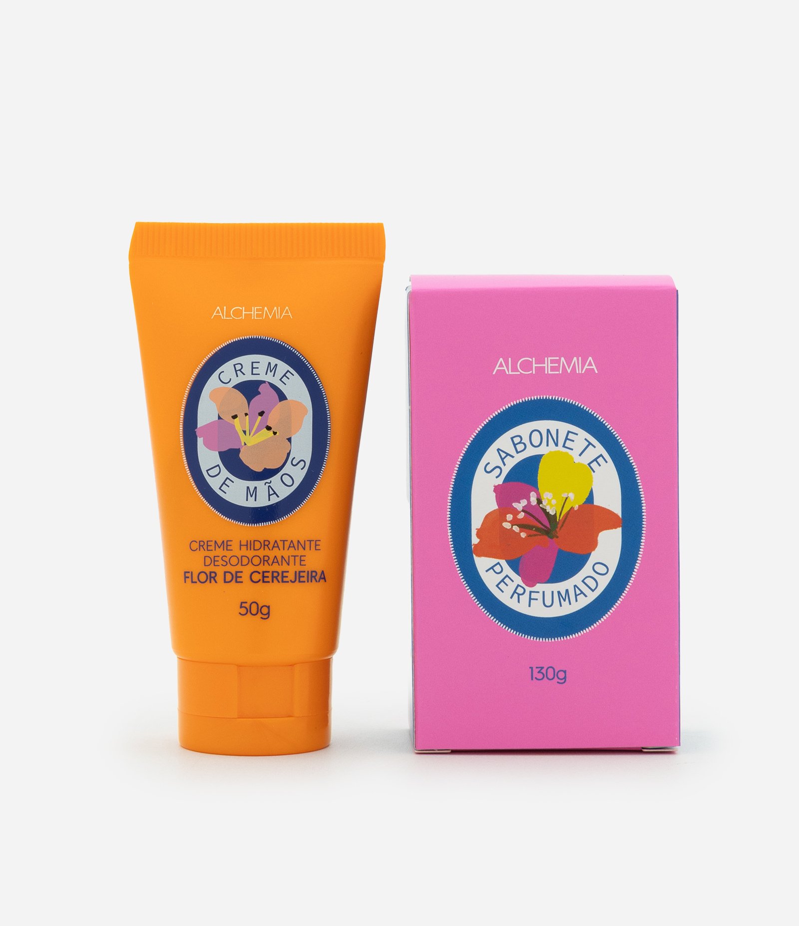 Kit Flor de Cerejeira com Creme de Mãos e Sabonete Perfumado Alchemia KIT 1