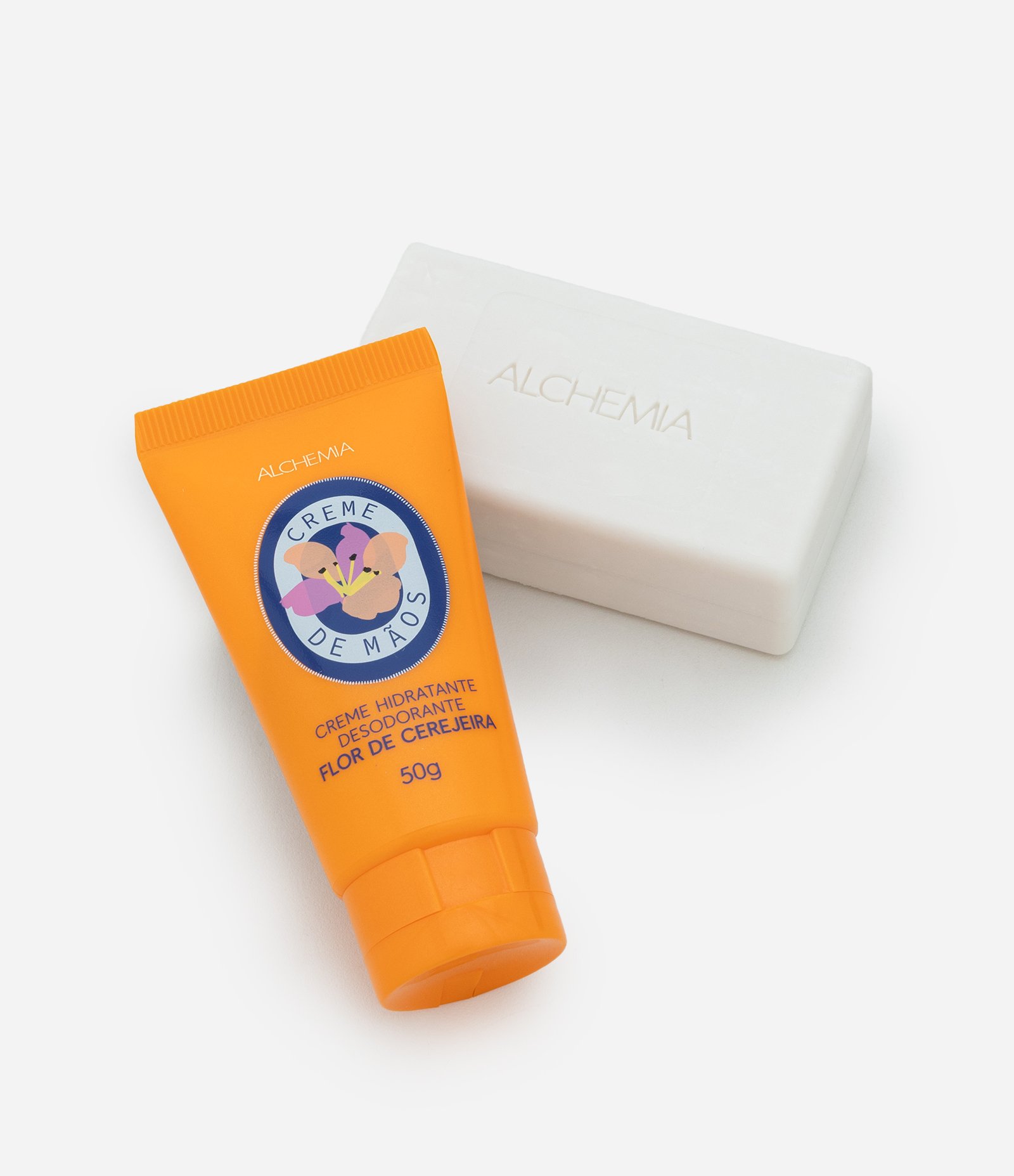 Kit Flor de Cerejeira com Creme de Mãos e Sabonete Perfumado Alchemia KIT 2
