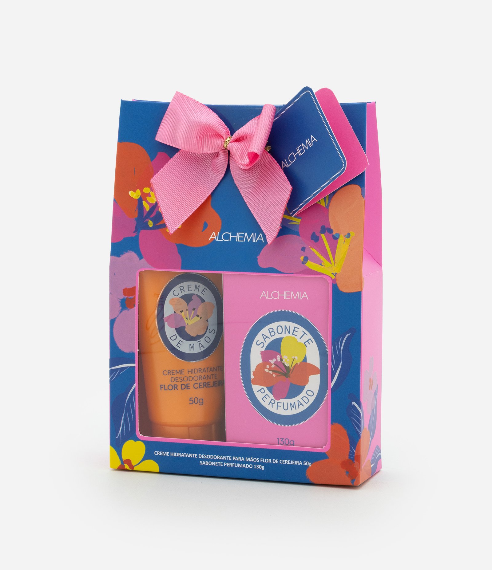 Kit Flor de Cerejeira com Creme de Mãos e Sabonete Perfumado Alchemia KIT 3