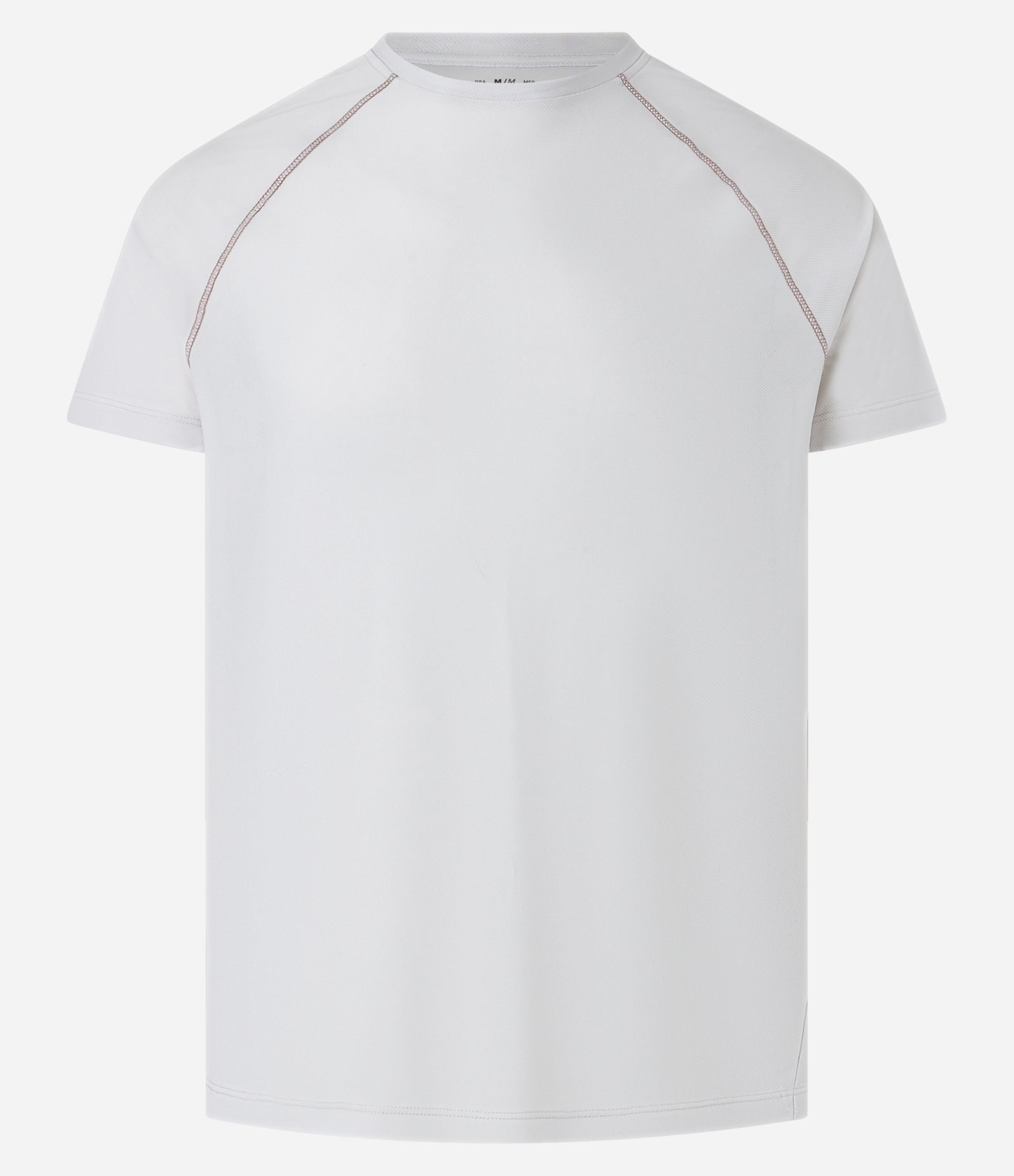 Camiseta em Tecnologia Dry com Costura Contrastante Off White 7