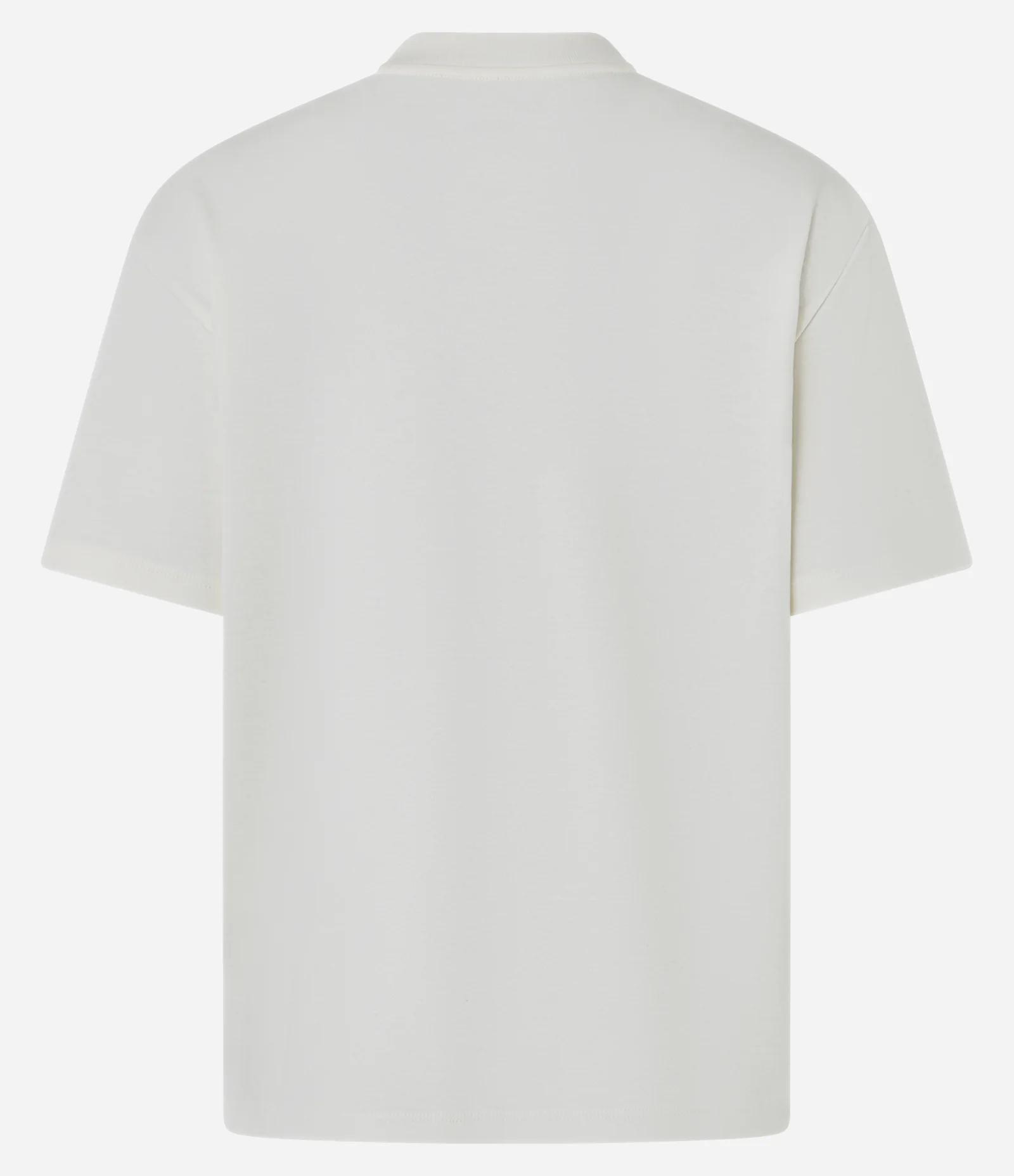 Blusa em Algodão Peruano Interlock com Gola Redonda Off White 2