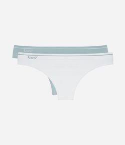 Kit 02 Calcinhas Biquíni Fio Seamless